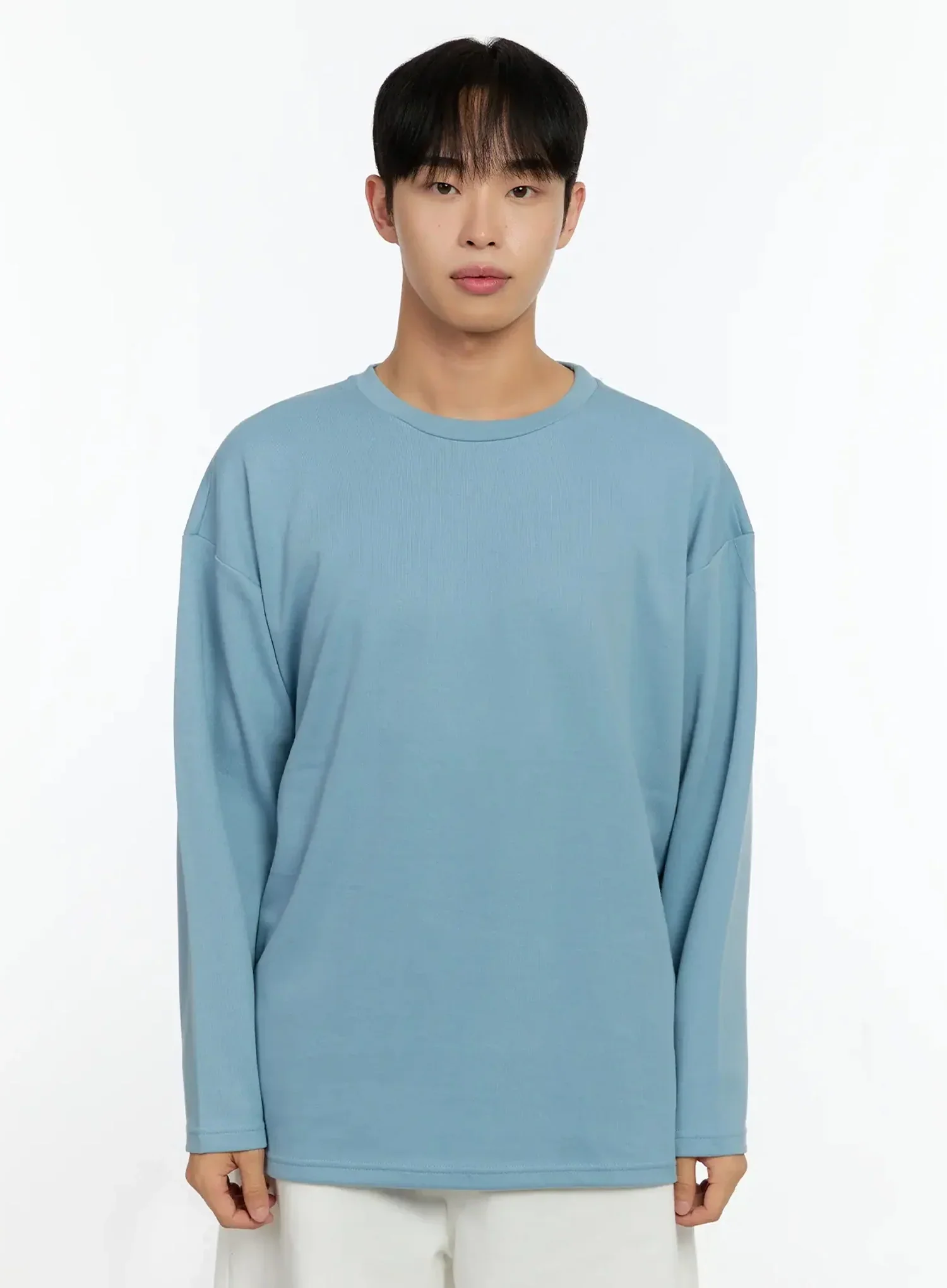 Men's Oversized Basic Long Sleeve Top IN506 - Image 16