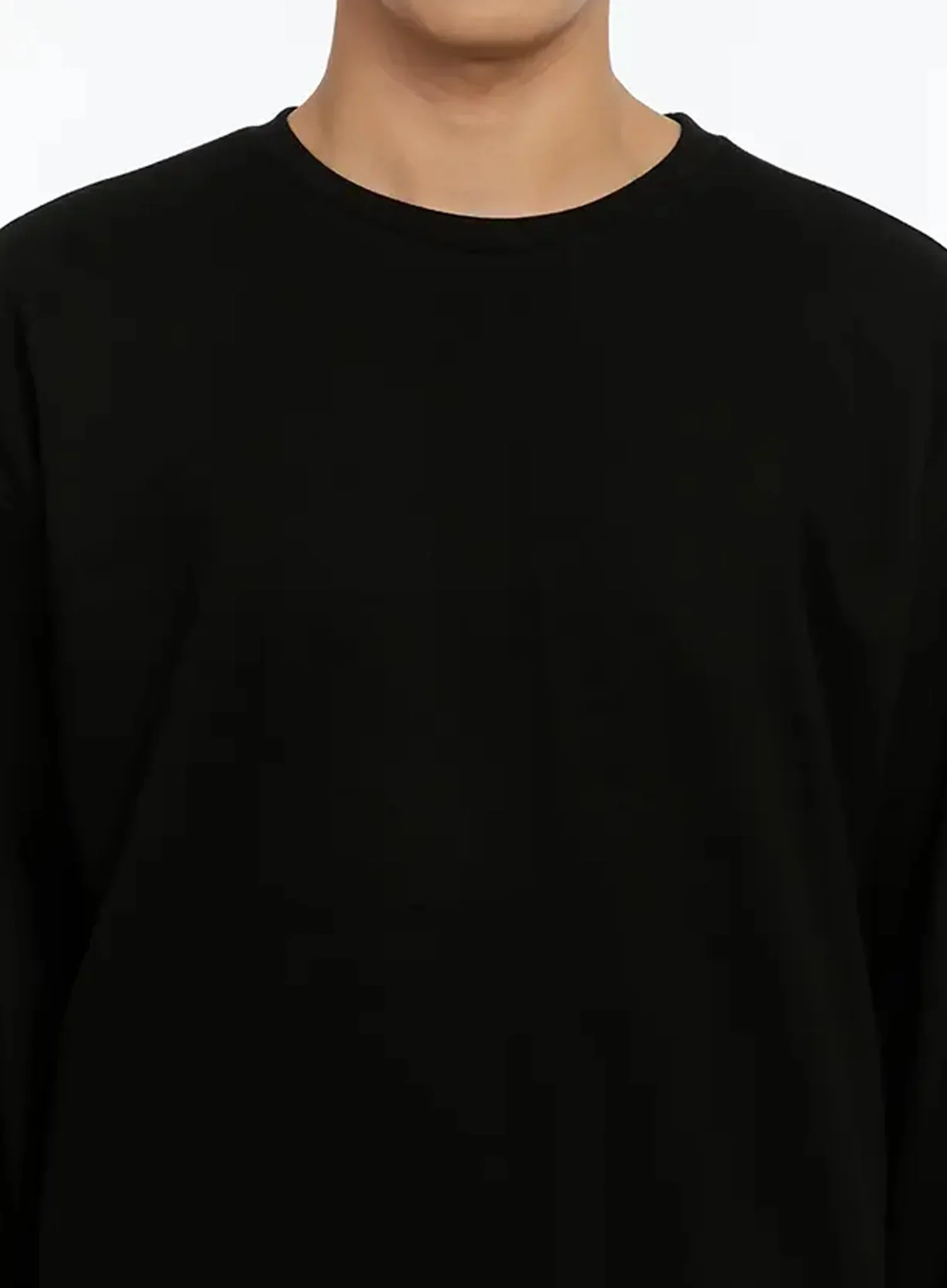 Men's Oversized Basic Long Sleeve Top IN506 - Image 4