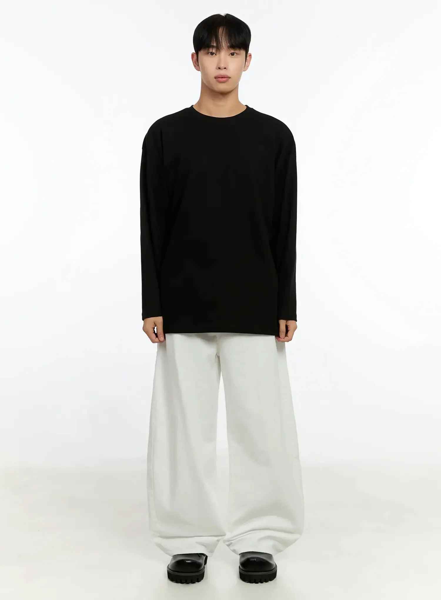 Men's Oversized Basic Long Sleeve Top IN506 - Image 7