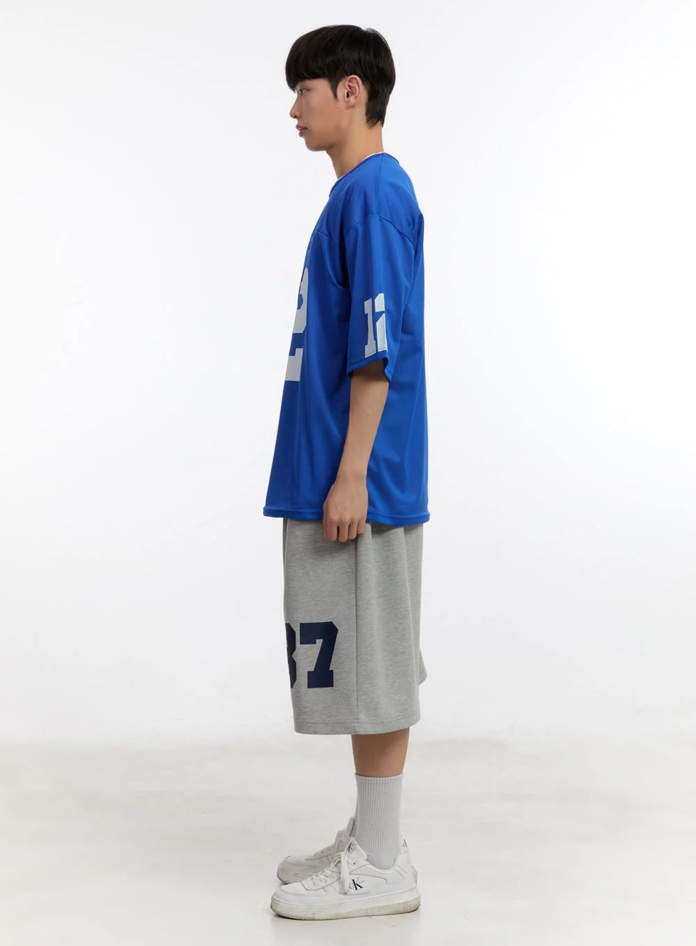 Men's Oversized Graphic Mesh T-Shirt IA504 - Image 10