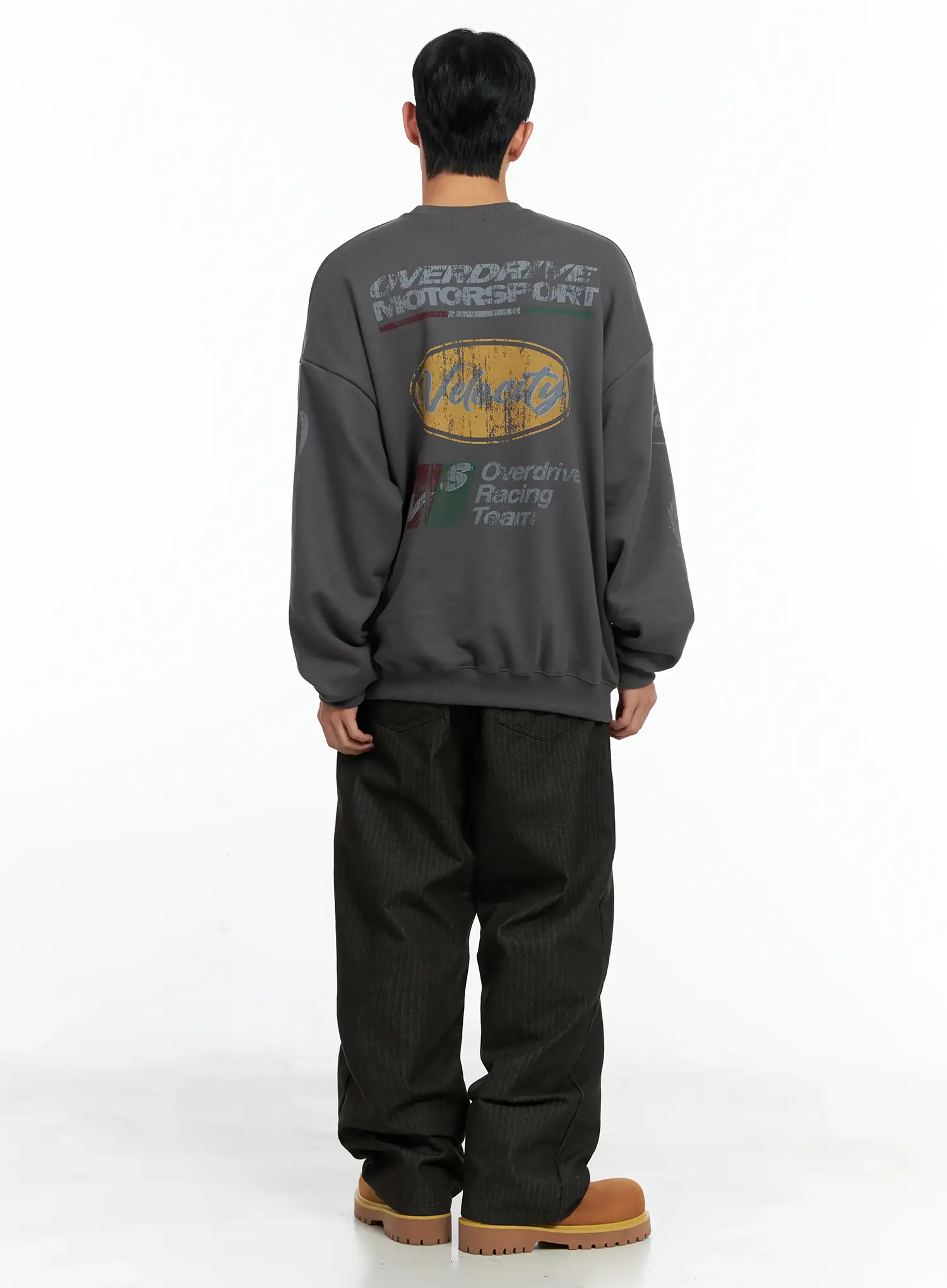 Men's Oversized Graphic Sweatshirt IN518 - Image 11
