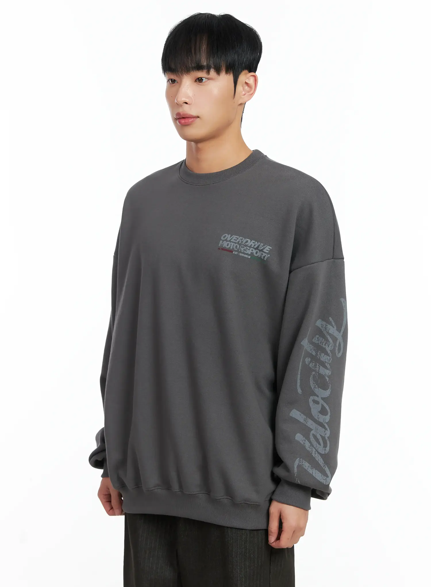 Men's Oversized Graphic Sweatshirt IN518 - Image 4