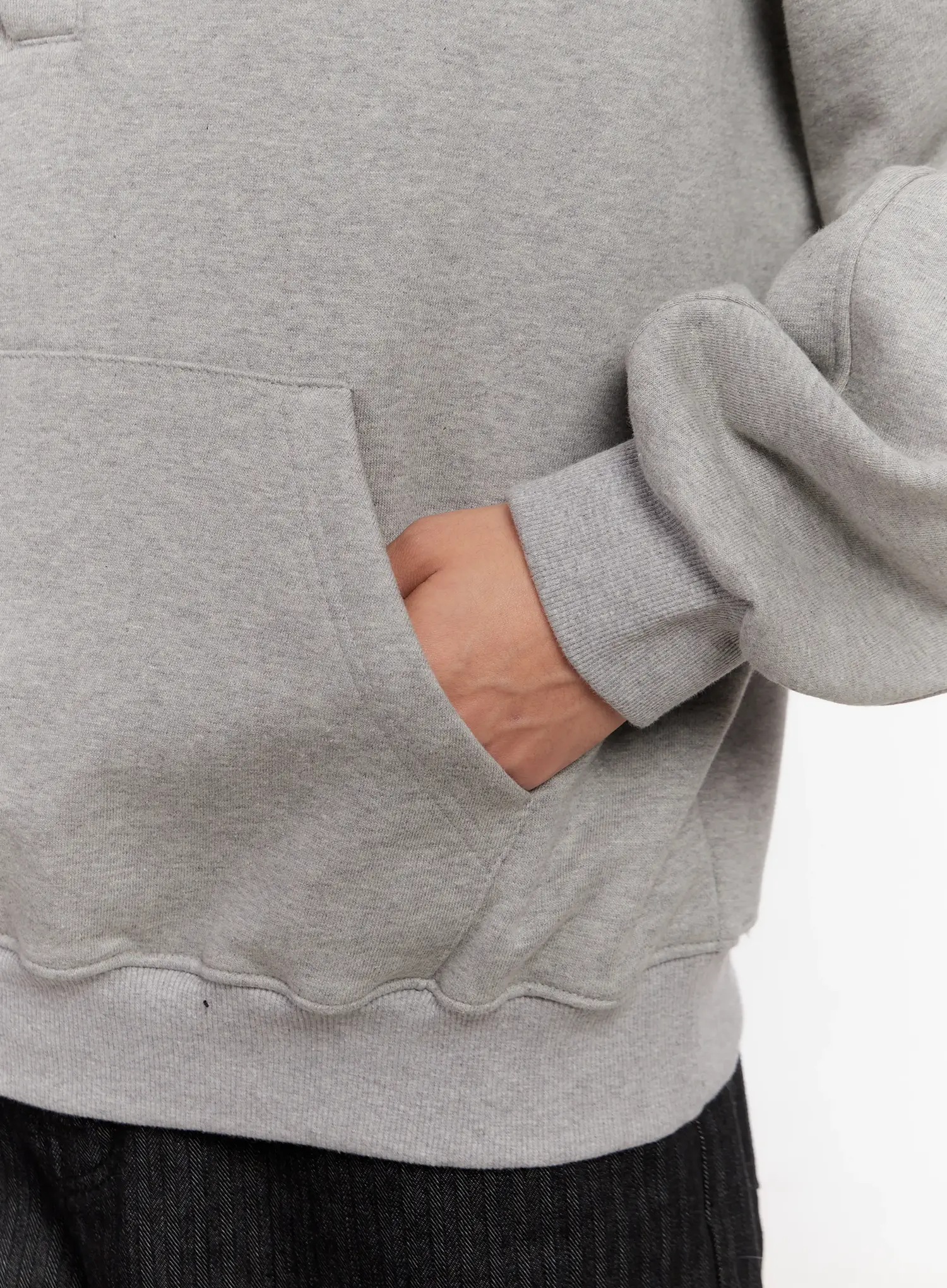 Men's Oversized Henley Neck Sweatshirt IO523 - Image 12