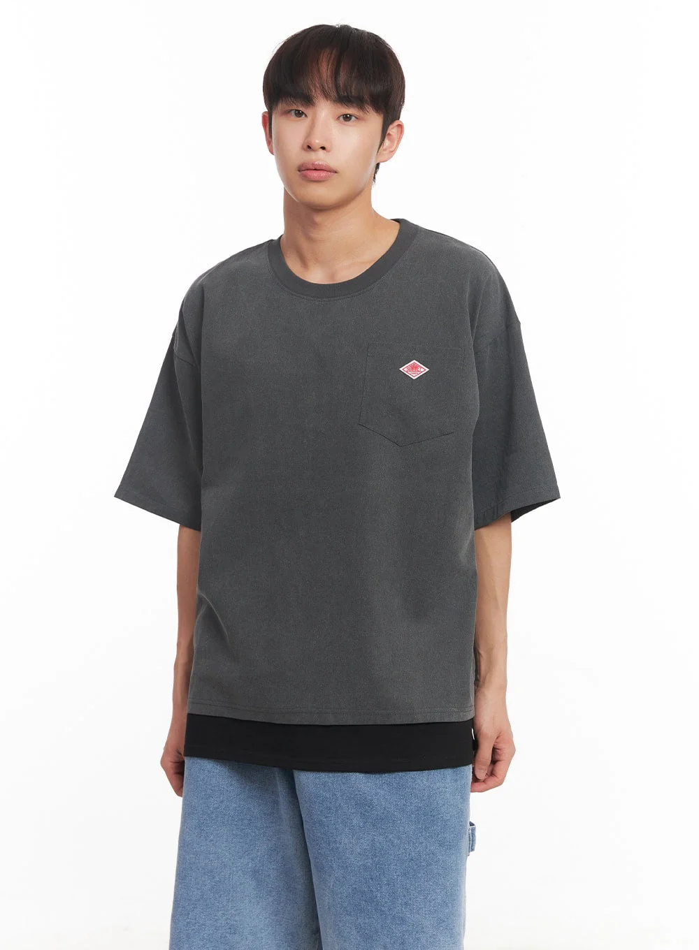 Men's Oversized Washed T-Shirt IA521 - Image 3