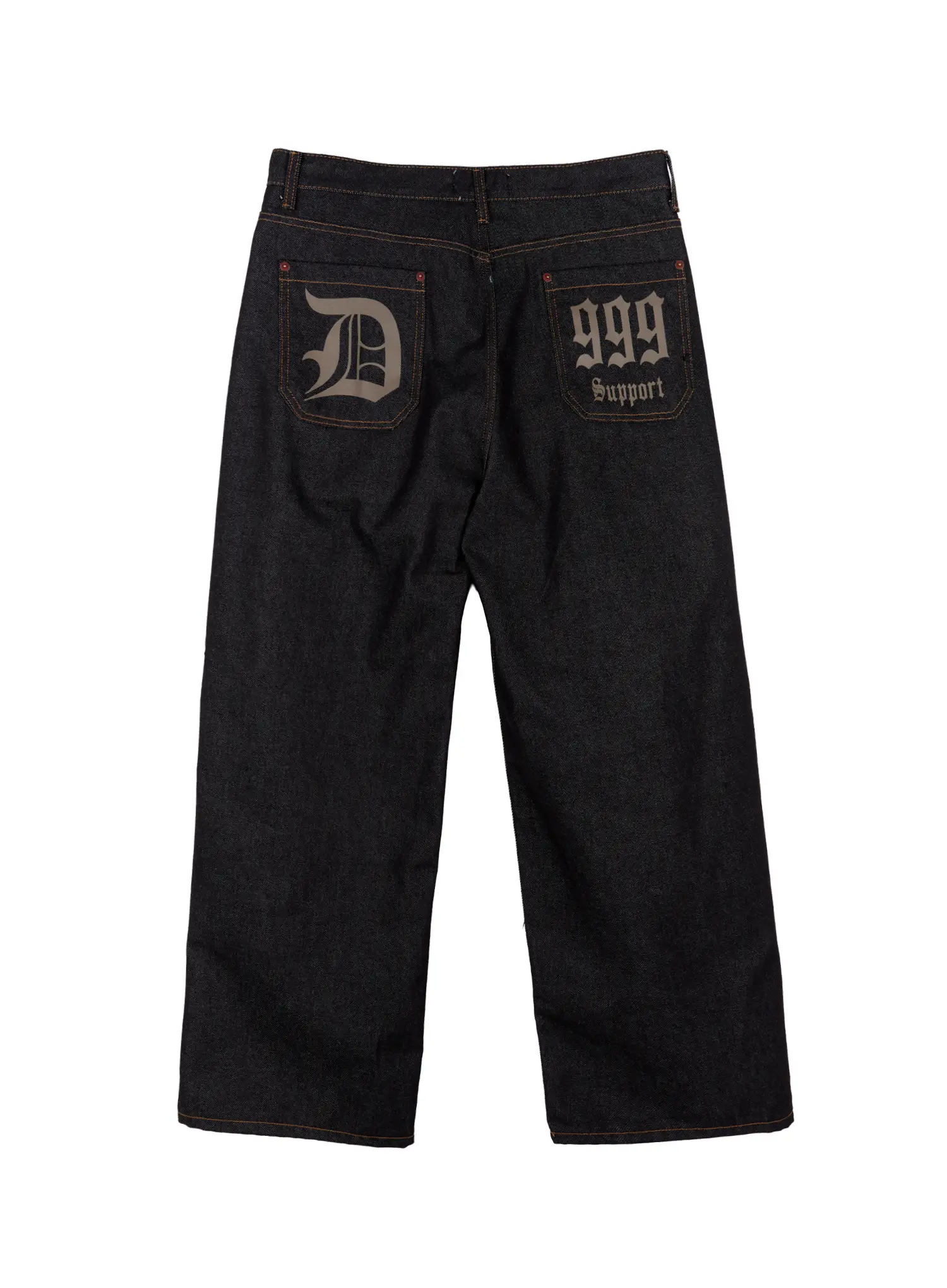 Men's Pintuck Jeans (Black) IN518 - Image 16