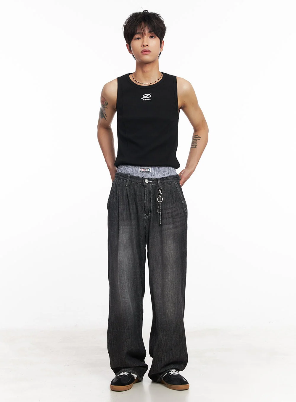 Men's Pintuck Linen Comfort Jeans IY508 - Image 13