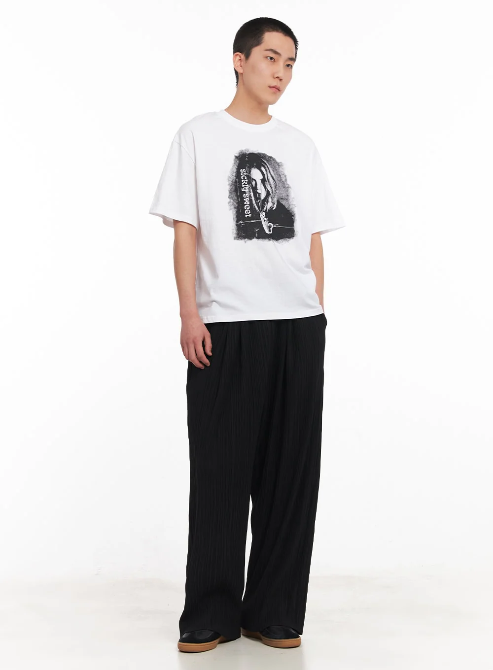 Men's Pintuck Straight-Fit Pants IY506 - Image 10