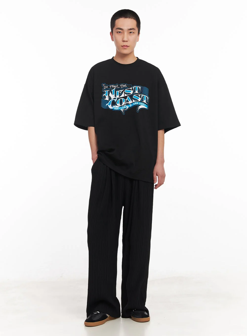 Men's Pintuck Straight-Fit Pants IY506 - Image 11