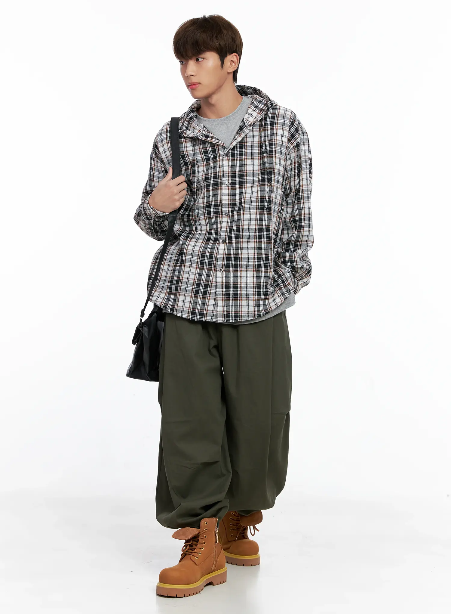 Men's Pintuck Wide-Leg Pants IO506 - Image 10