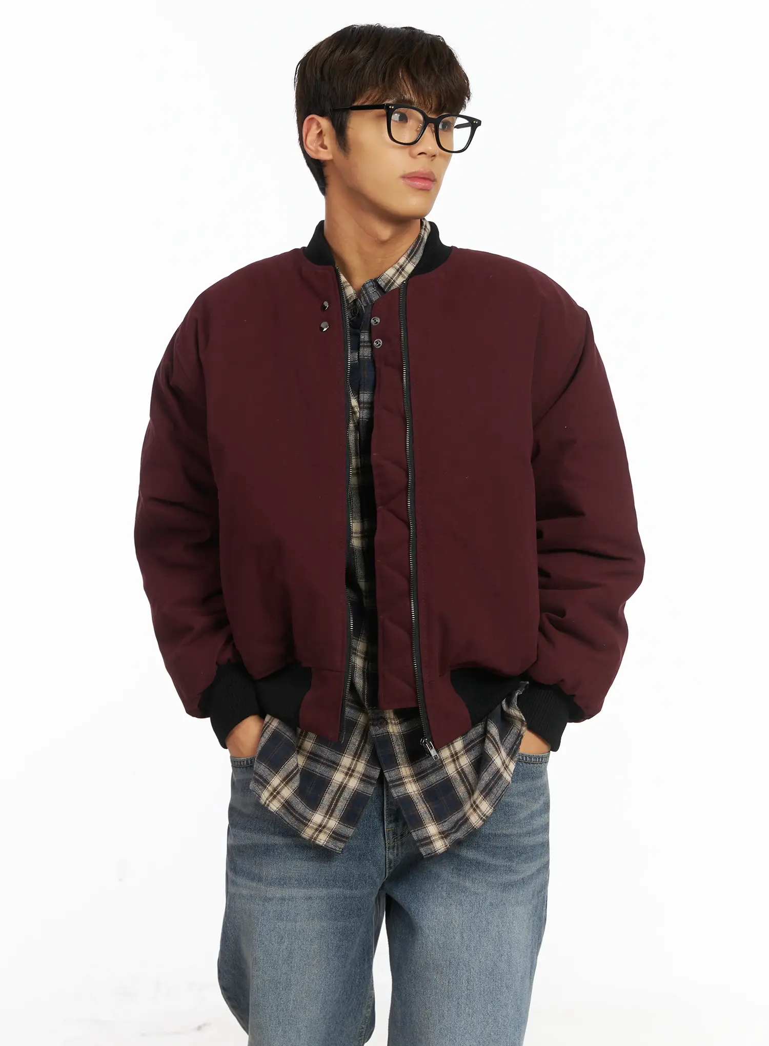 Men's Plaid Shirt IJ514 - Image 7
