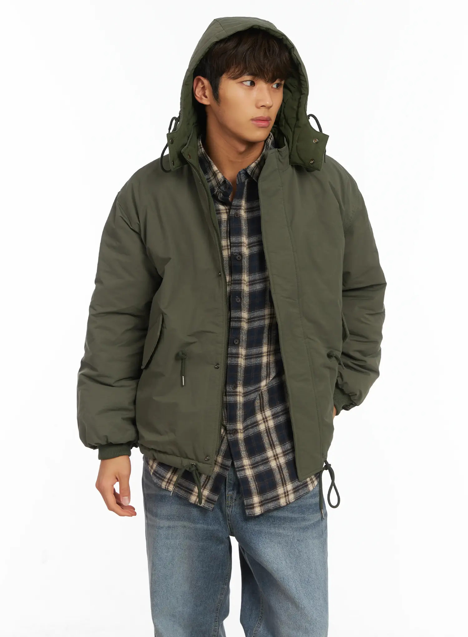Men's Plaid Shirt IJ514 - Image 9