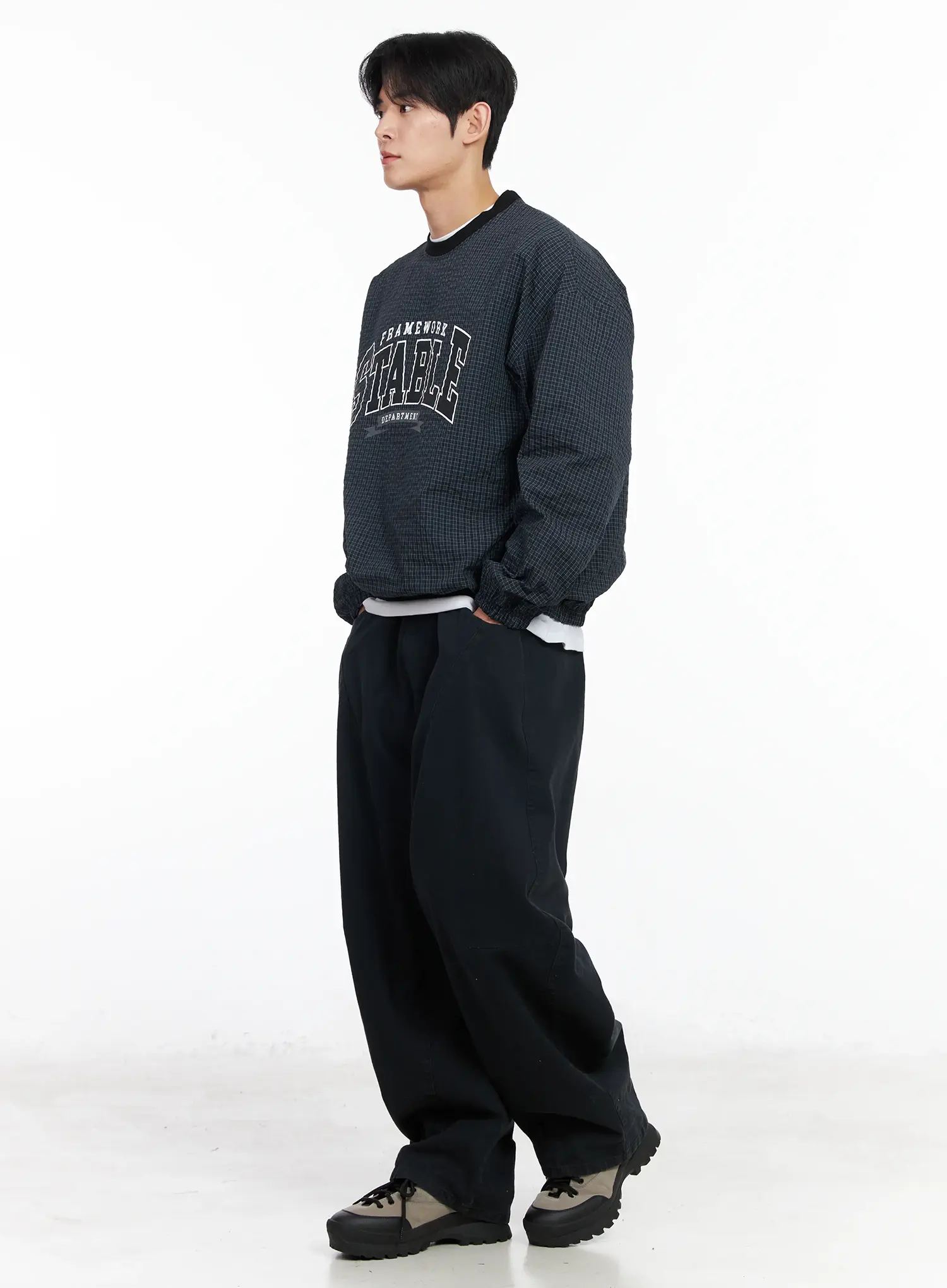 Men's Plaid Sweatshirt IM523 - Image 3