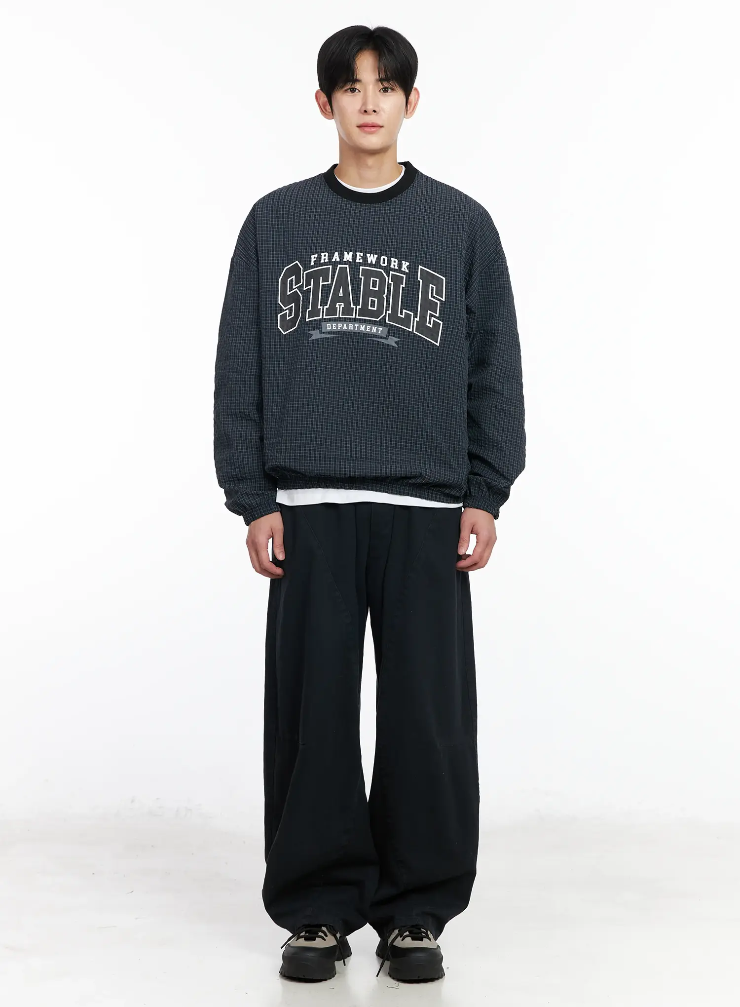 Men's Plaid Sweatshirt IM523 - Image 4