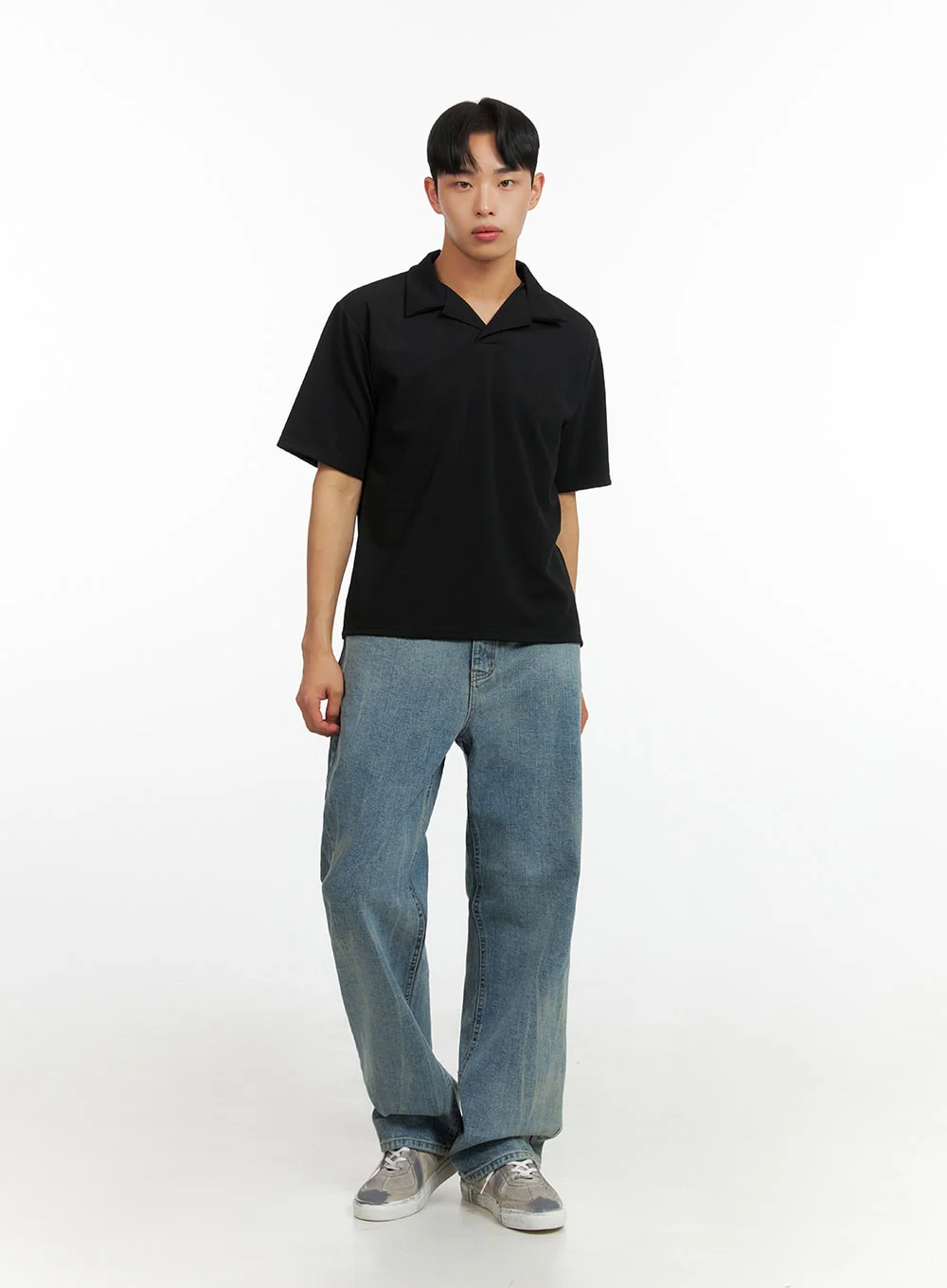 Men's Polyester Collar T-Shirt IU412 - Image 2