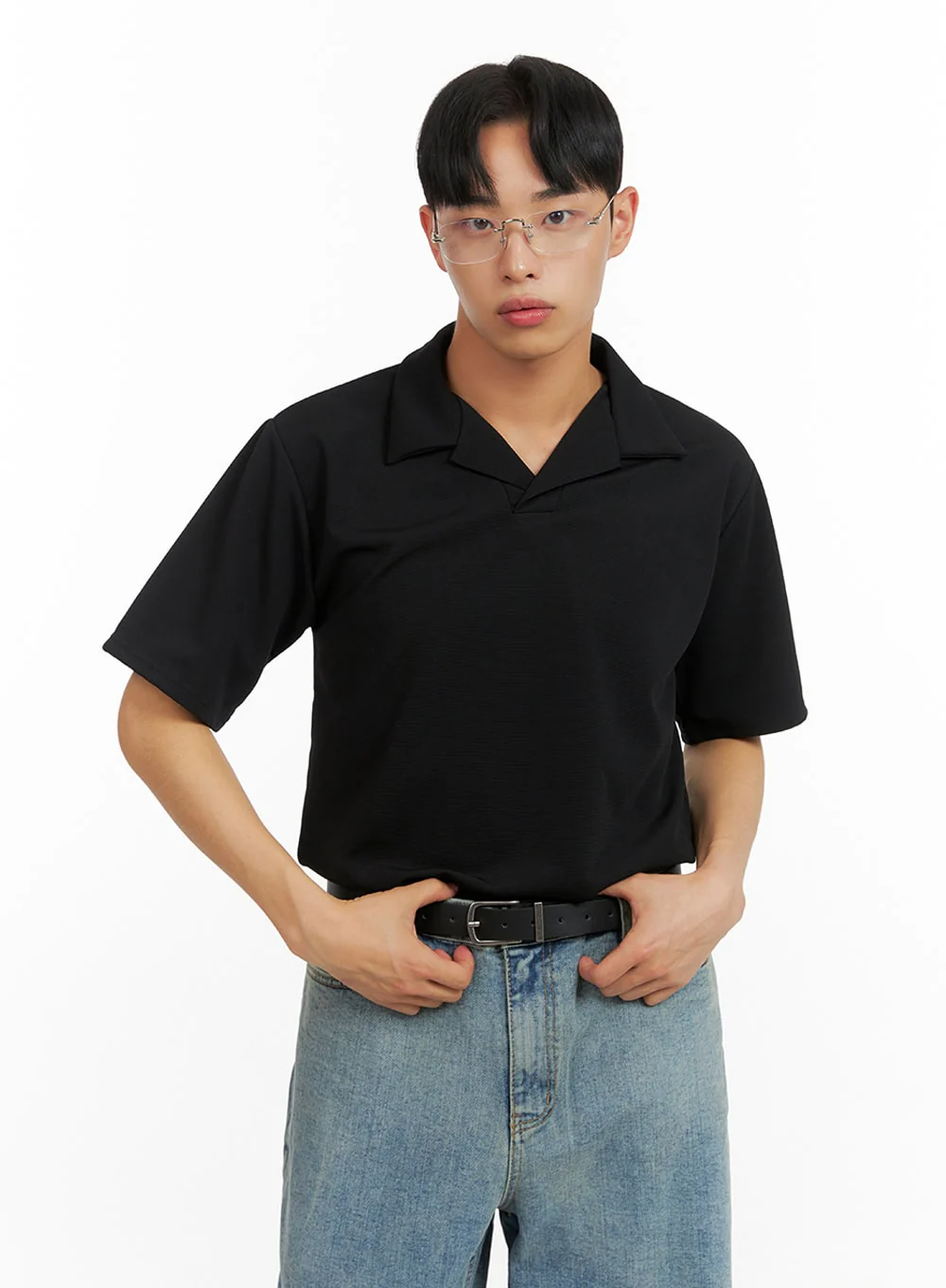 Men's Polyester Collar T-Shirt IU412 - Image 4