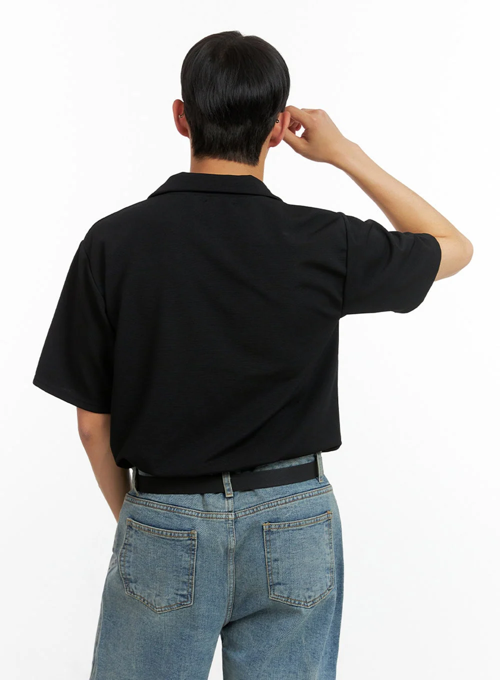 Men's Polyester Collar T-Shirt IU412 - Image 5