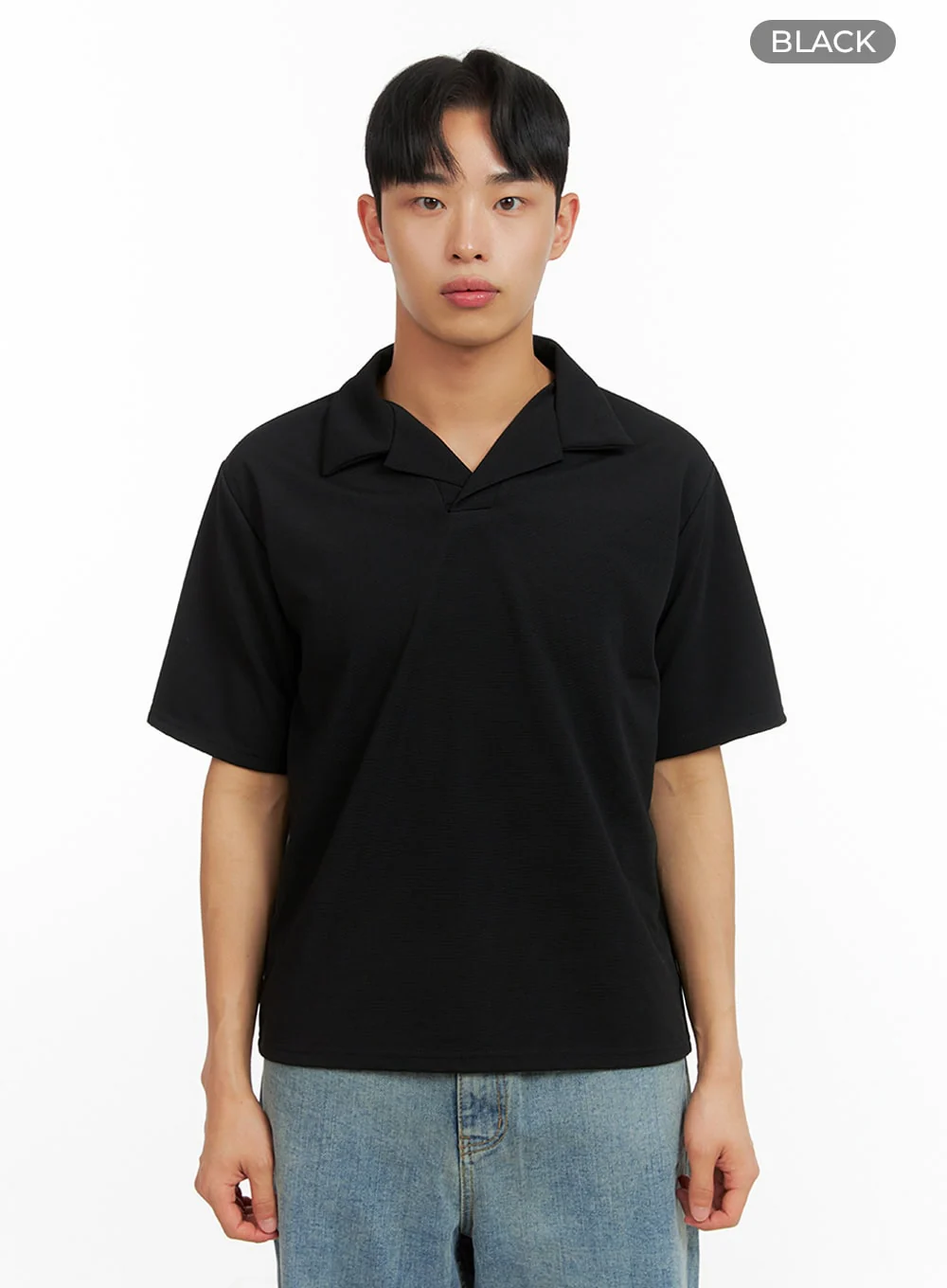 Men's Polyester Collar T-Shirt IU412 - Image 8