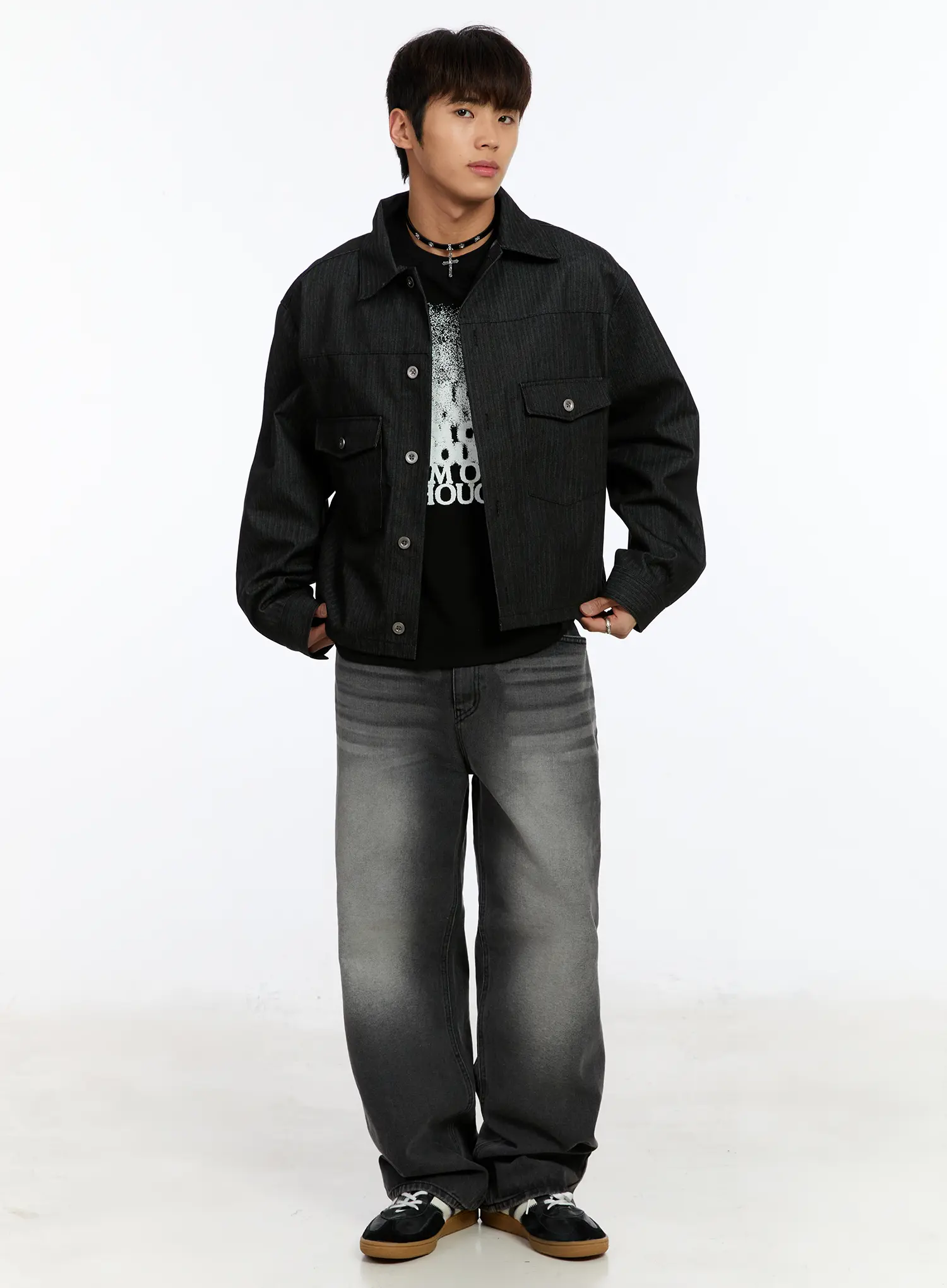 Men's Raw Denim Jacket IM530 - Image 2