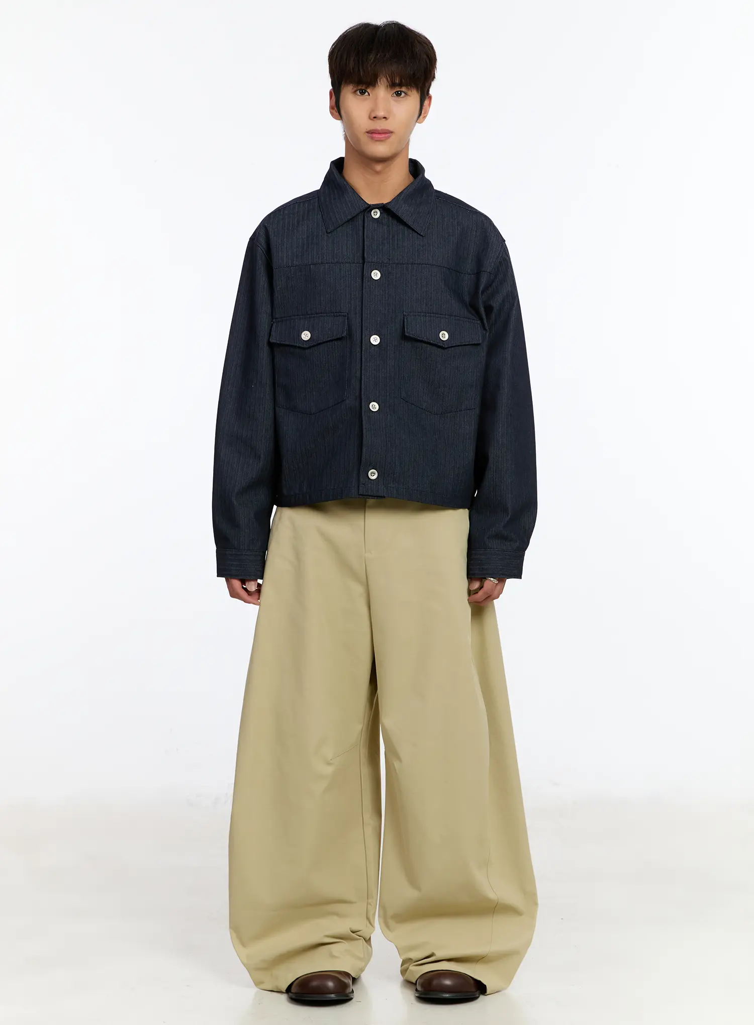 Men's Raw Denim Jacket IM530 - Image 4