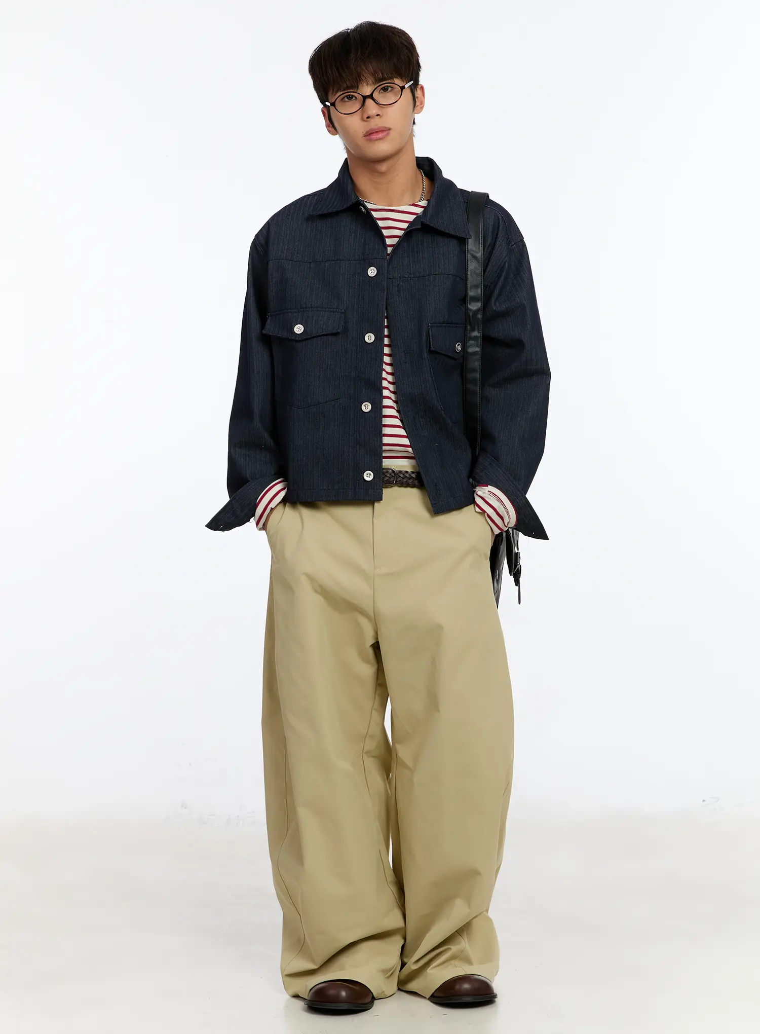 Men's Raw Denim Jacket IM530 - Image 8