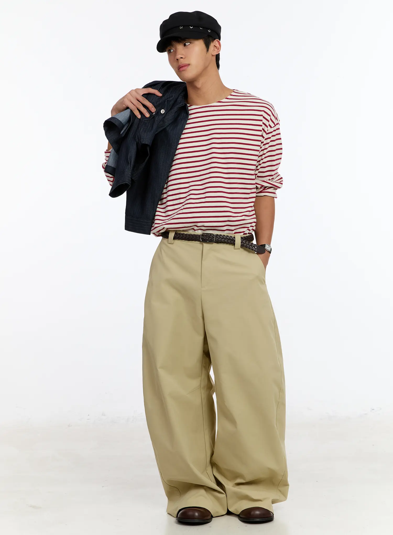 Men's Raw Denim Jacket IM530 - Image 9