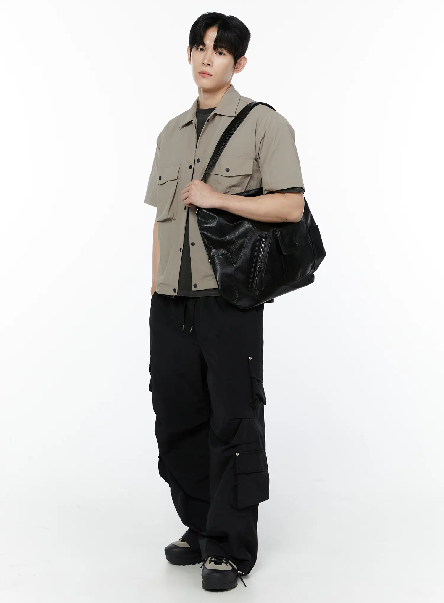 Men's Relaxed Fit Cargo Pants IA527 - Image 3