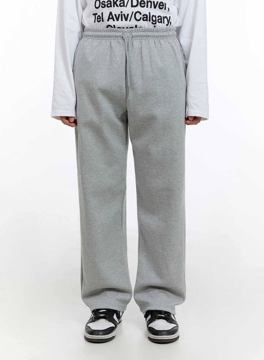 Men's Relaxed Fit Cotton Sweatpants (Gray) IS413 - Image 2