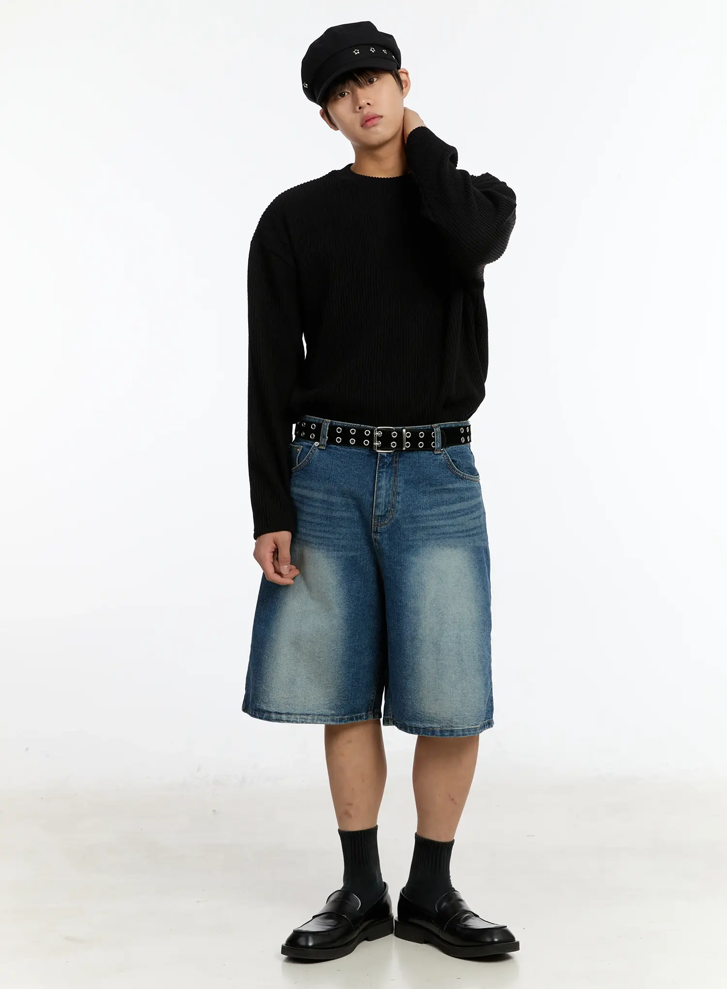 Men's Ribbed Long Sleeve Tee IM503 - Image 7
