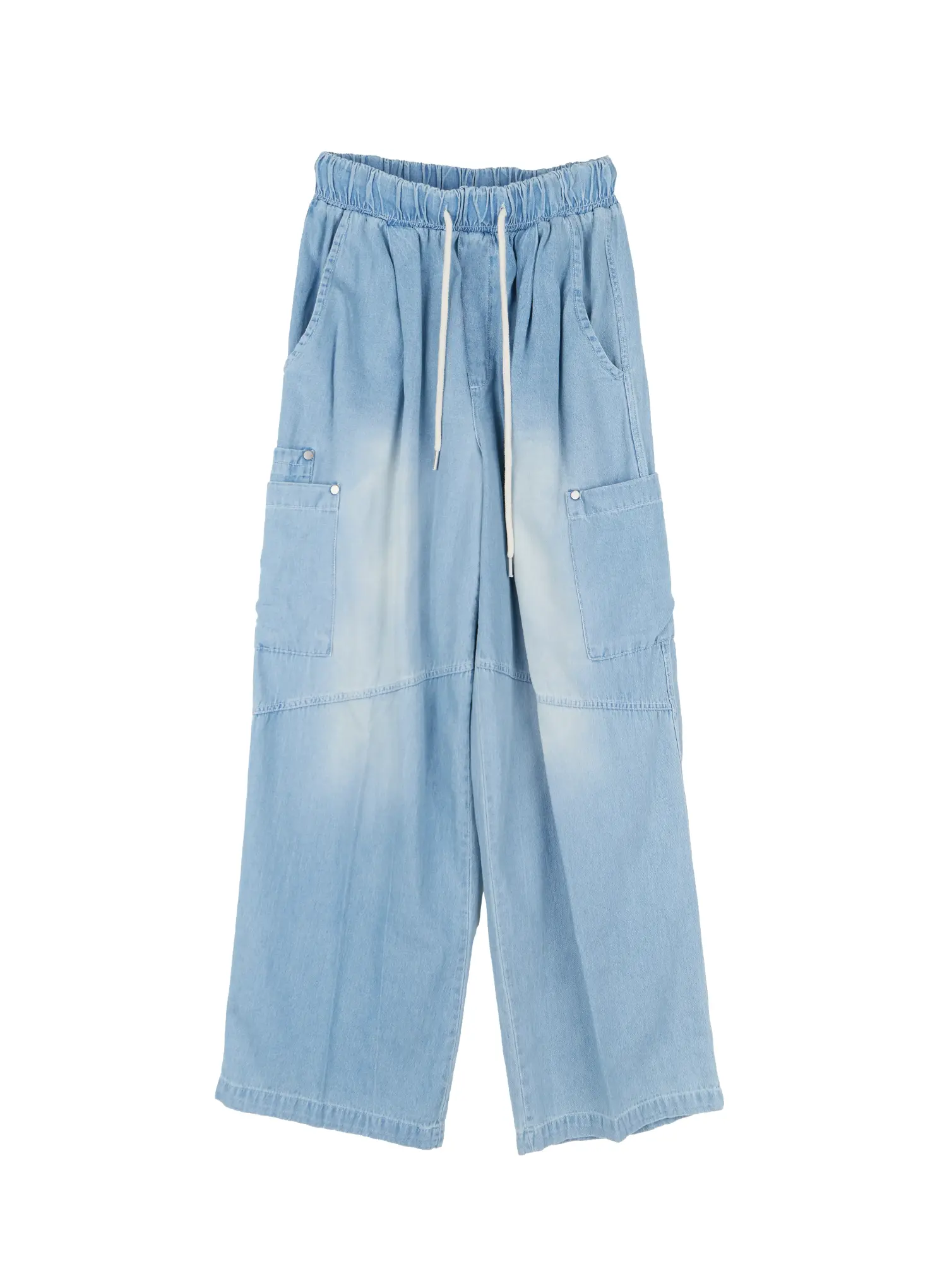 Men's Rivet Detail Wide Jeans IL517 - Image 16