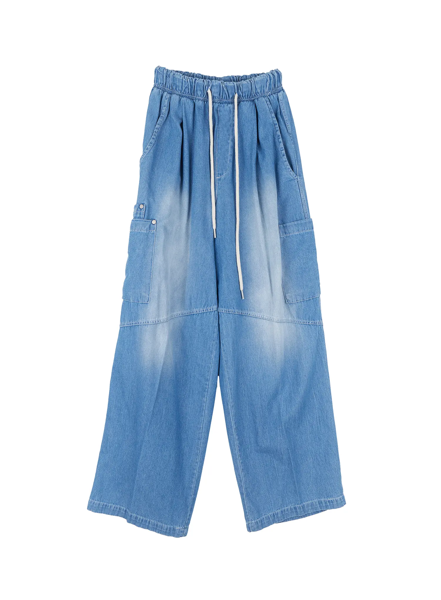 Men's Rivet Detail Wide Jeans IL517 - Image 17