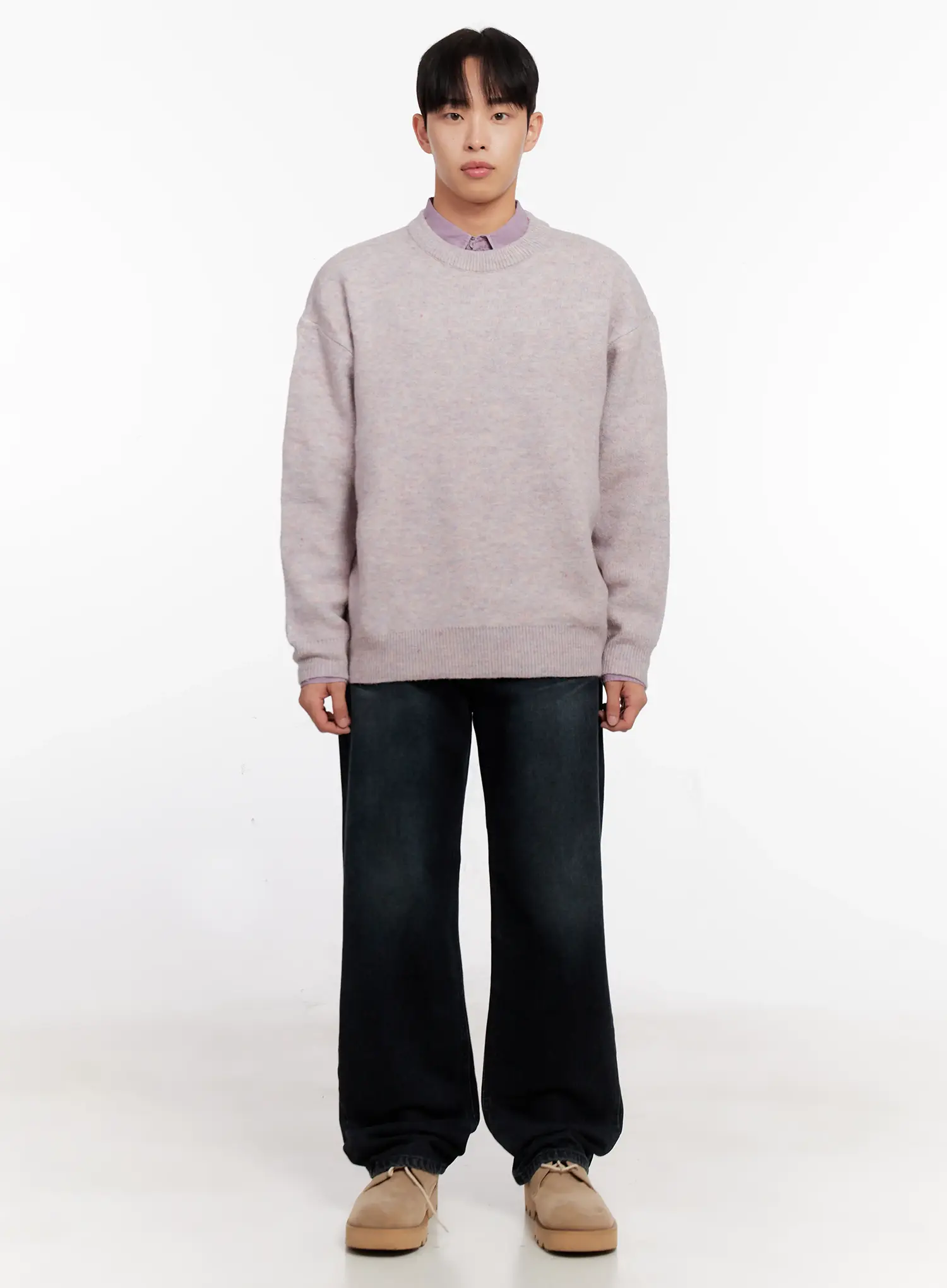 Men's Round Neck Sweater IO528 - Image 3