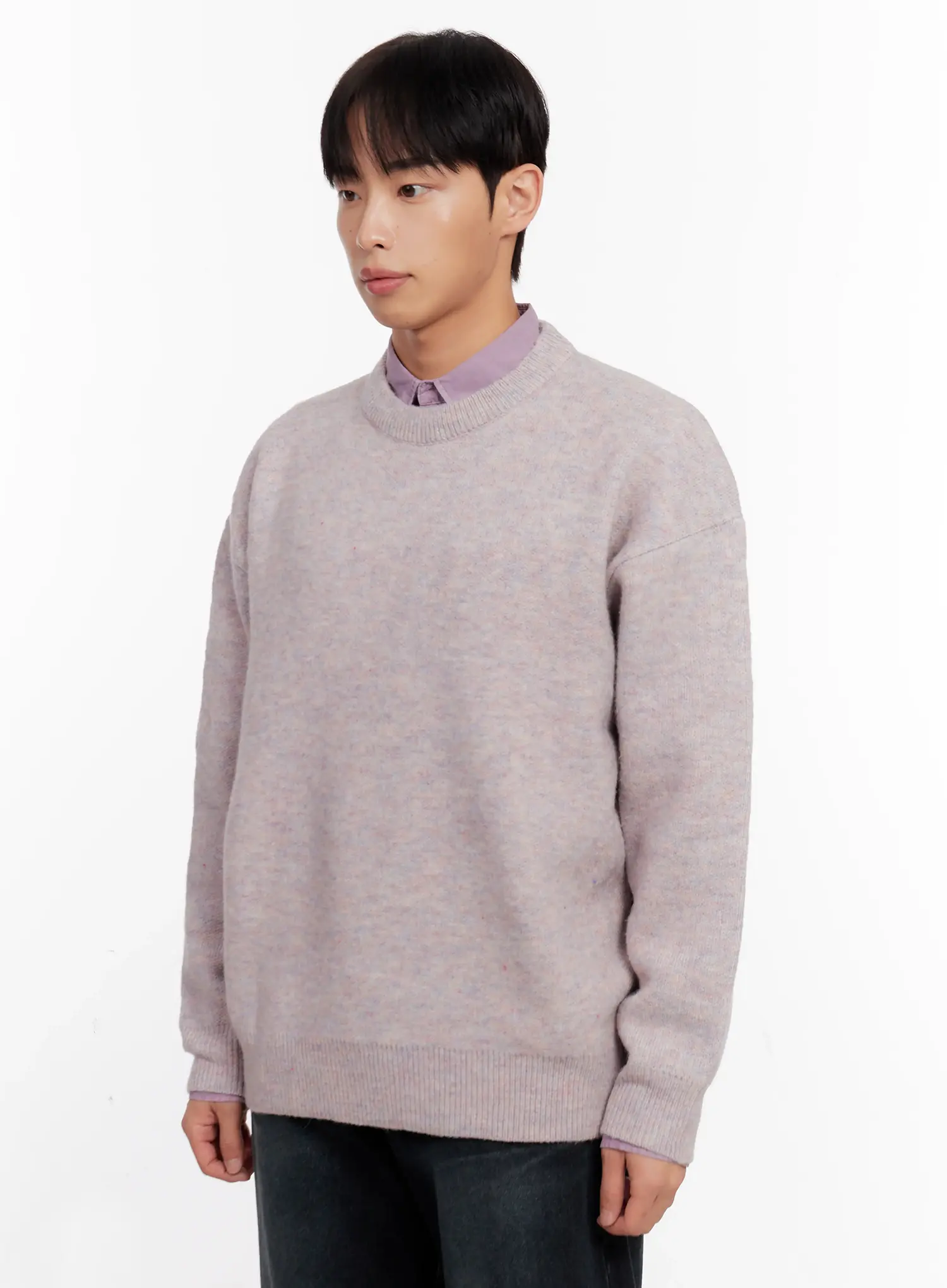 Men's Round Neck Sweater IO528 - Image 4