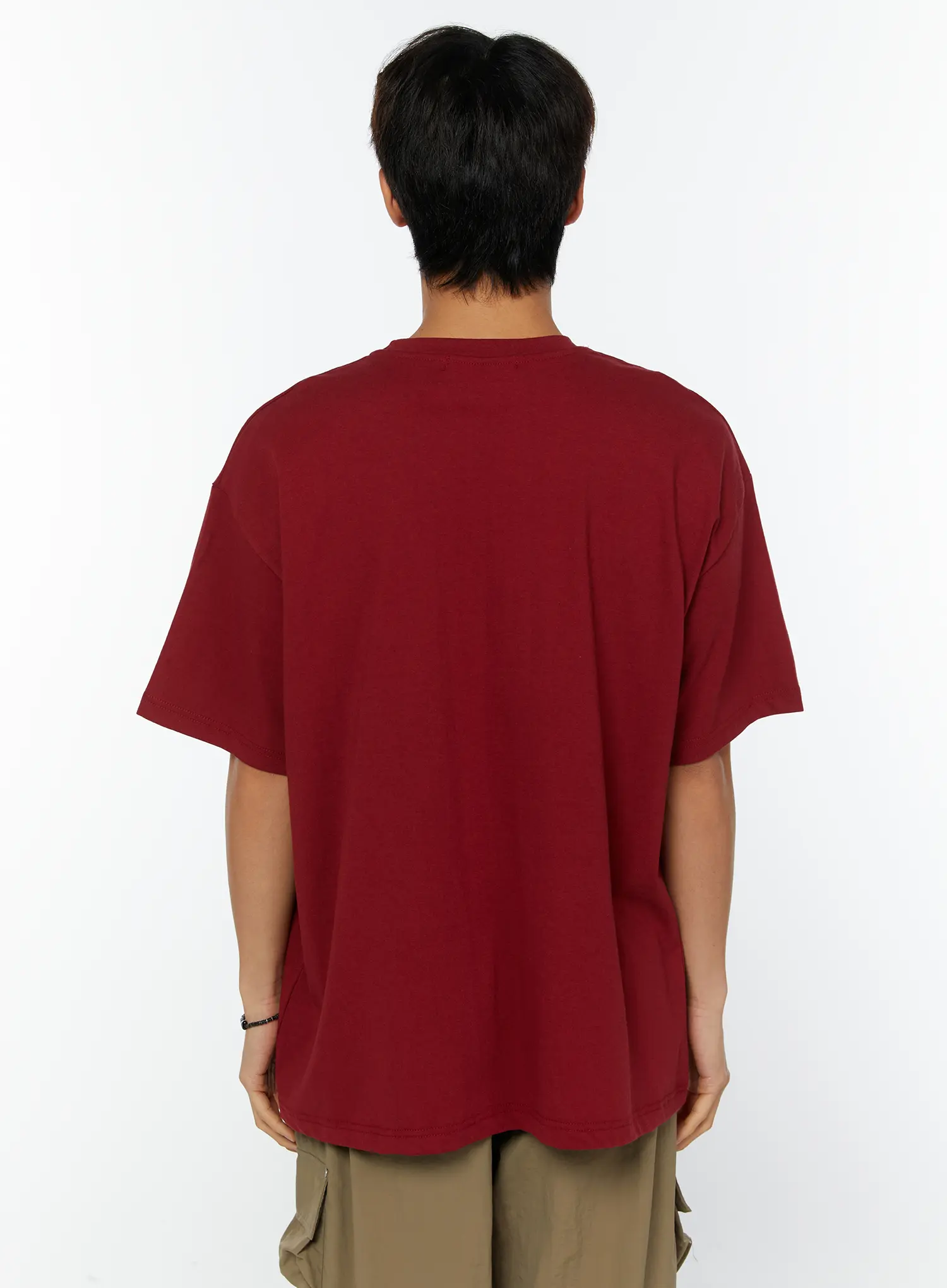Men's Saint World Lettering Graphic T-Shirt IY508 - Image 5