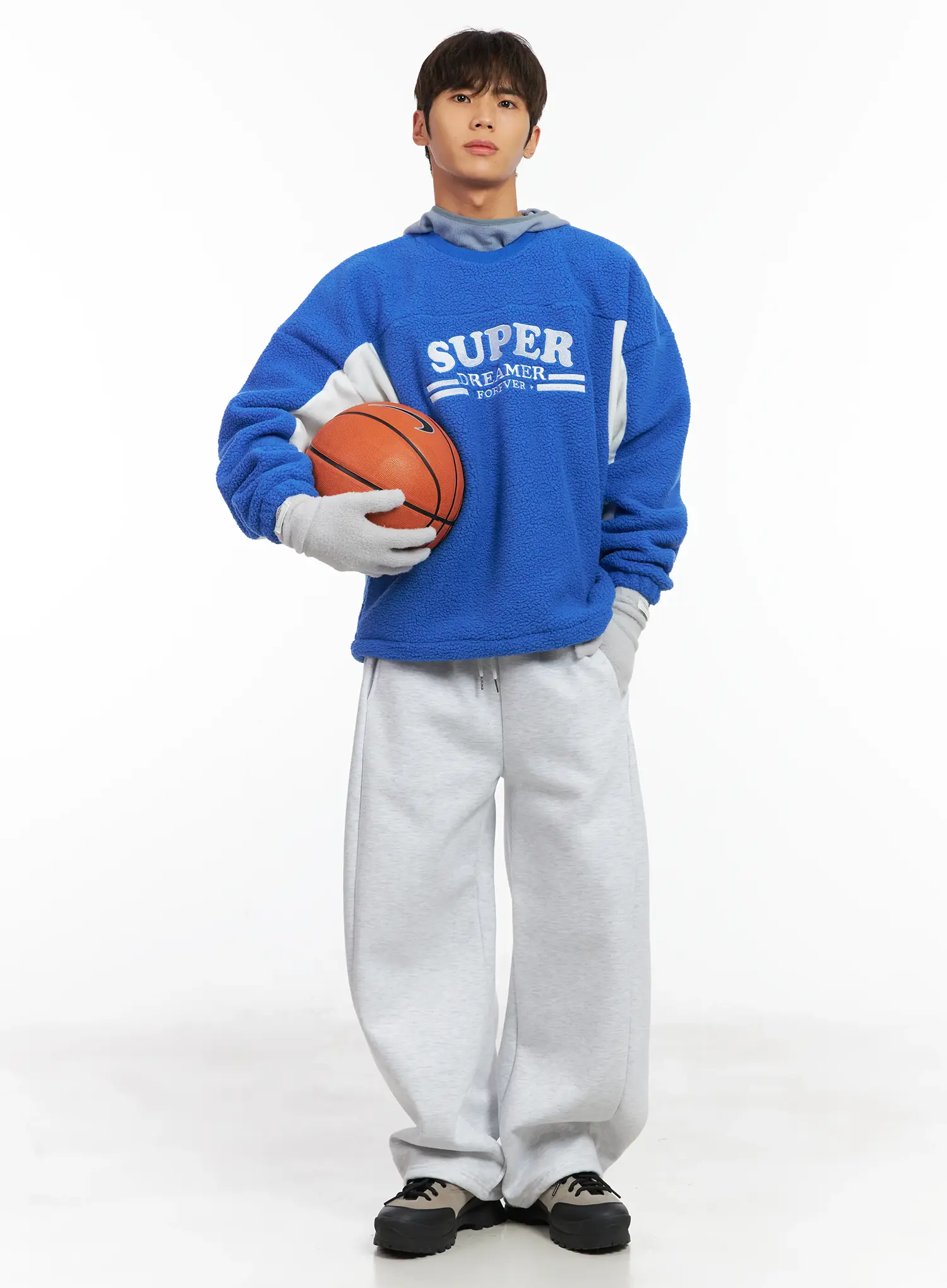 Men's Sherpa Fleece Sweatshirt ID511