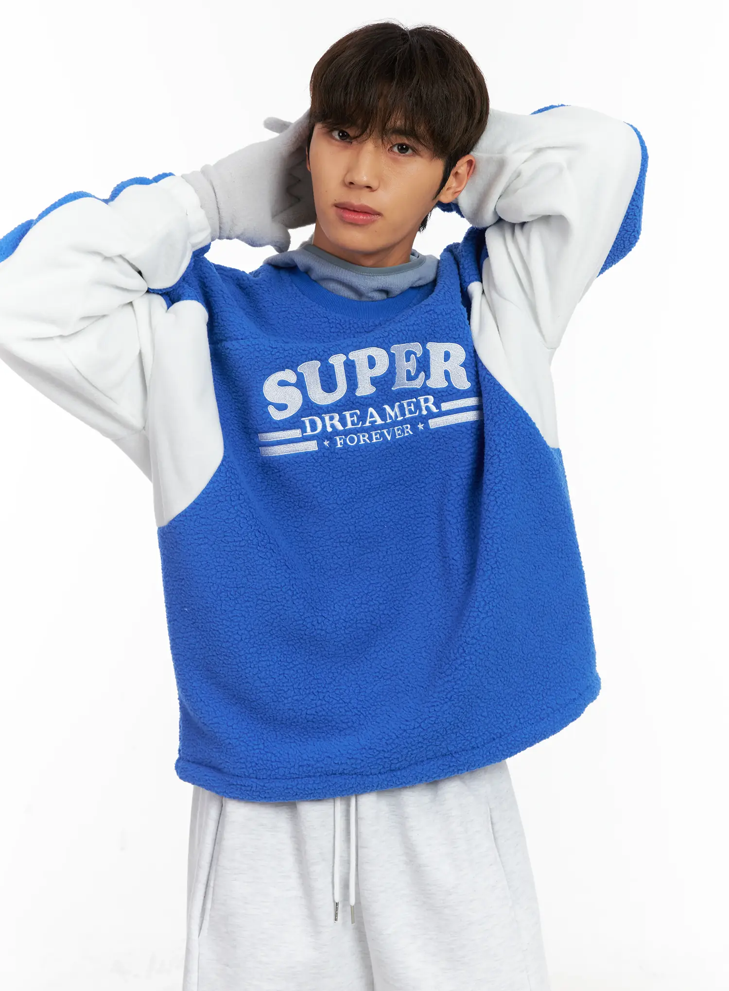 Men's Sherpa Fleece Sweatshirt ID511 - Image 10
