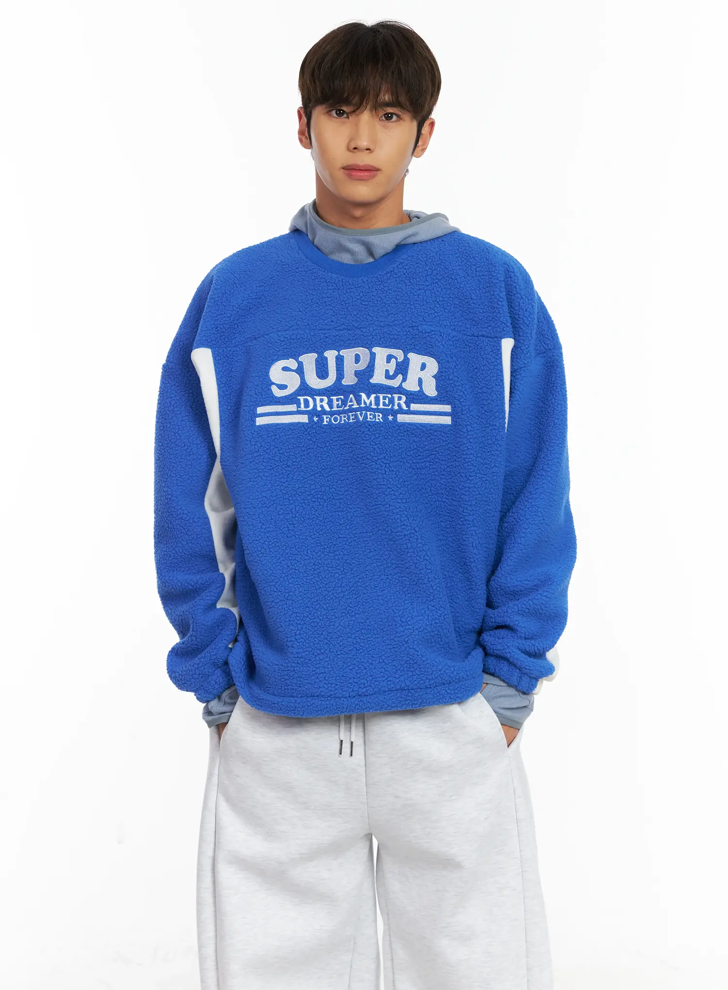 Men's Sherpa Fleece Sweatshirt ID511 - Image 6