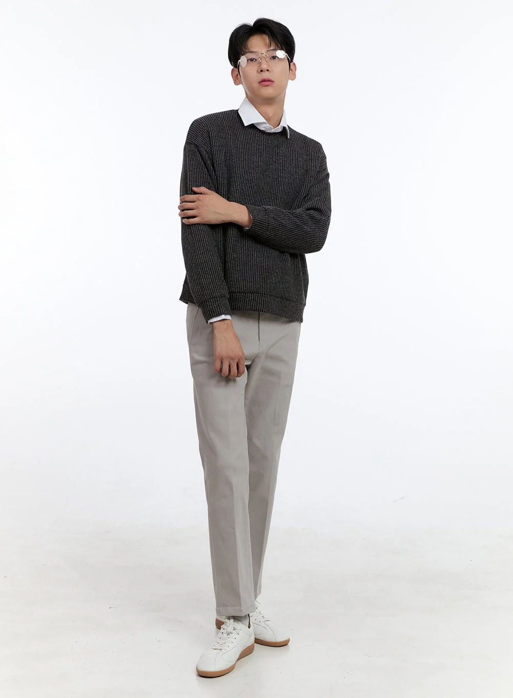 Men's Slim Fit Tailored Pants IG427 - Image 3