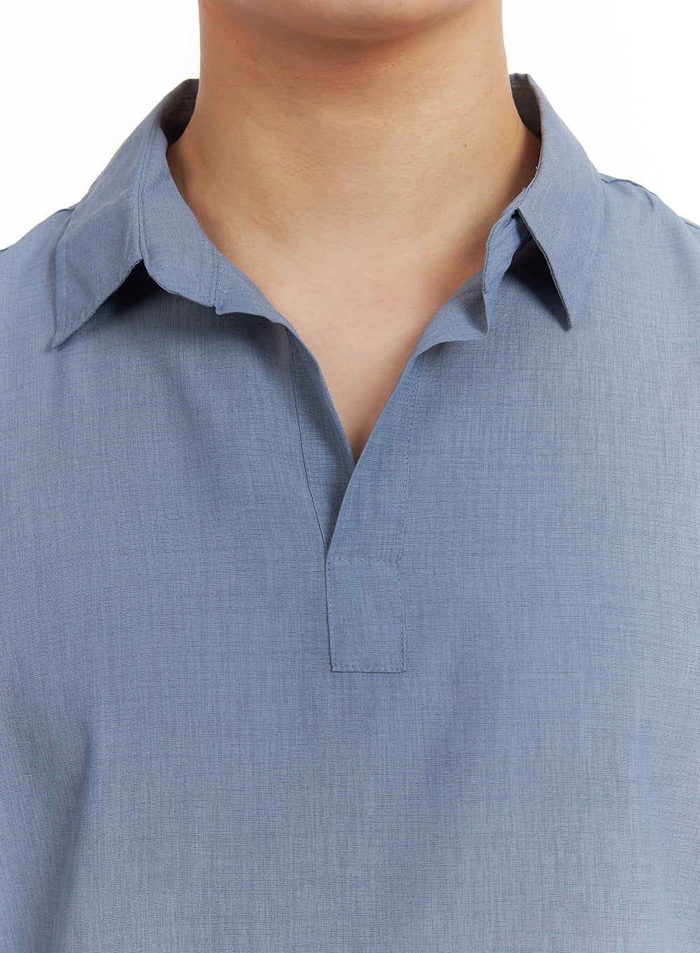 Men's Solid Collar Shirt IA402 - Image 3