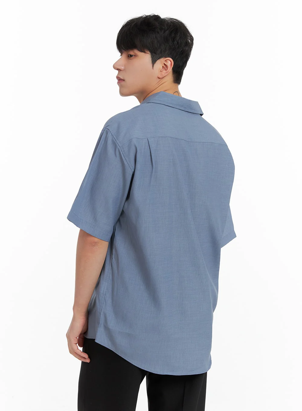 Men's Solid Collar Shirt IA402 - Image 5