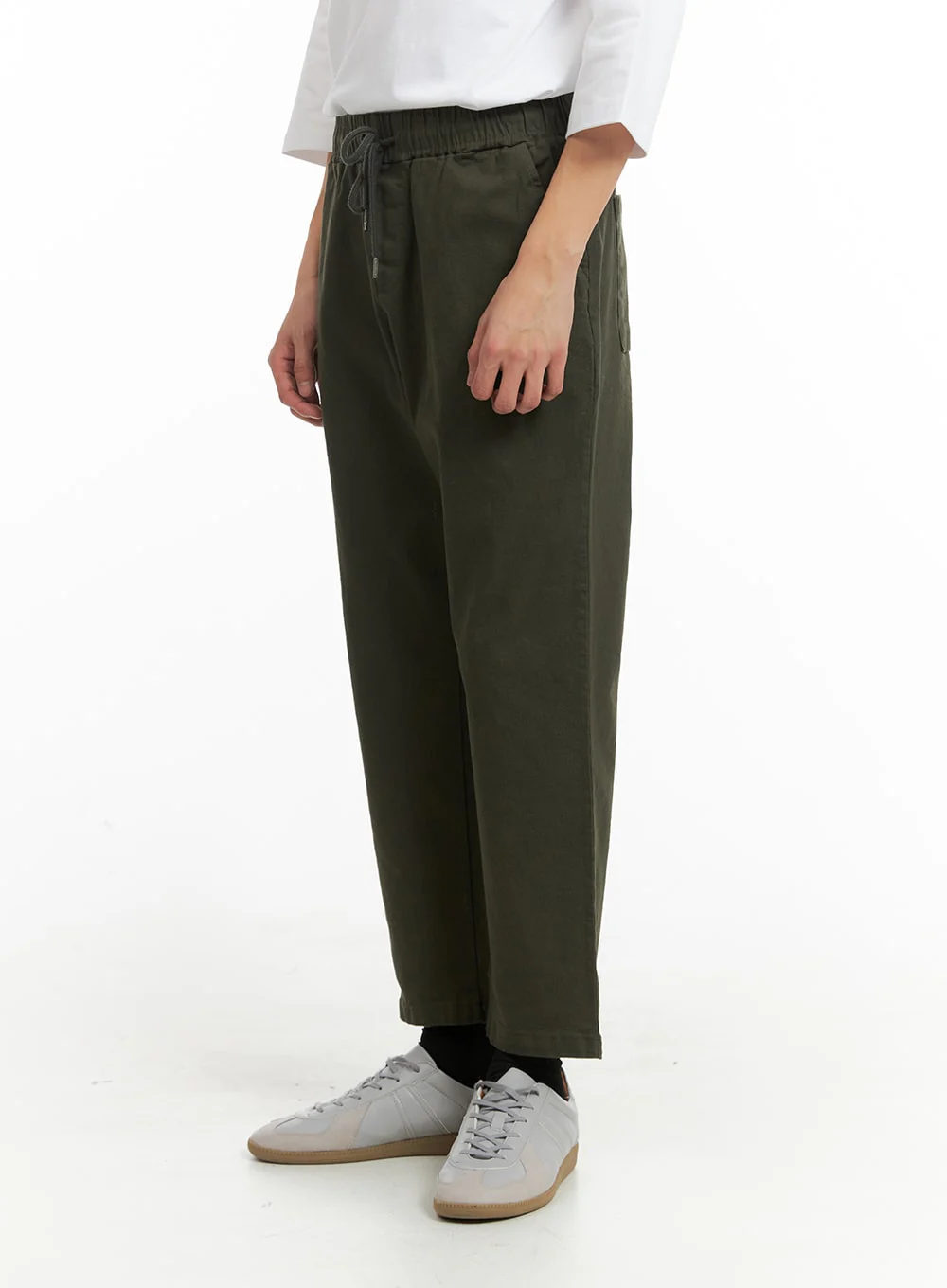 Men's Solid Cotton Straight Fit Pants IA401 - Image 5