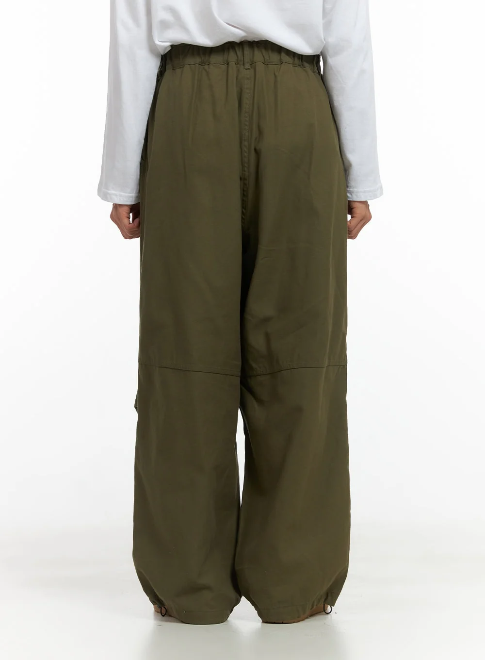Men's Solid Pintuck Wide Leg Trousers CO408 - Image 6
