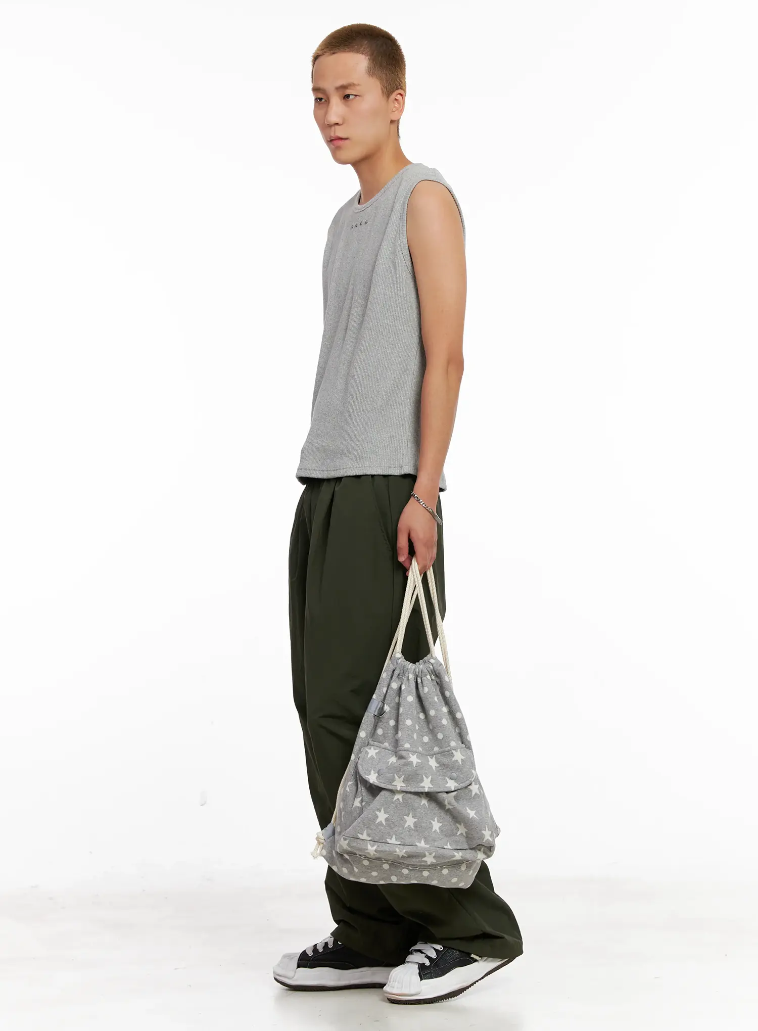 Men's Star Print Drawstring Bag IL518 - Image 2