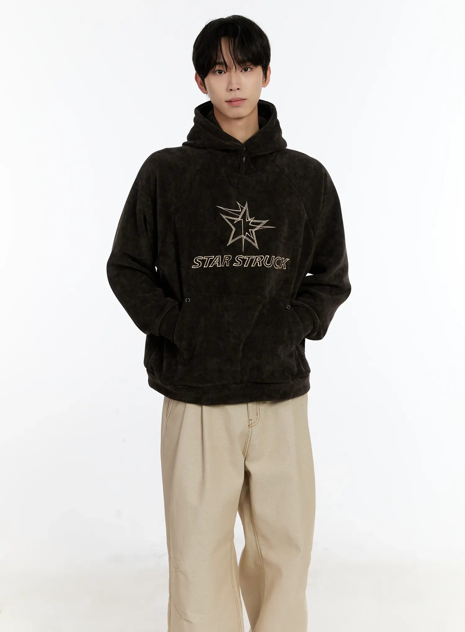Men's Star Struck Corduroy Hoodie ID502