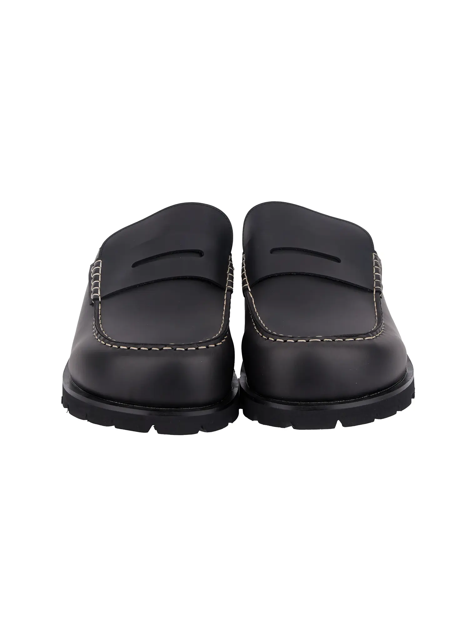 Men's Stitch Cushioned Mule Loafers IF516 - Image 11