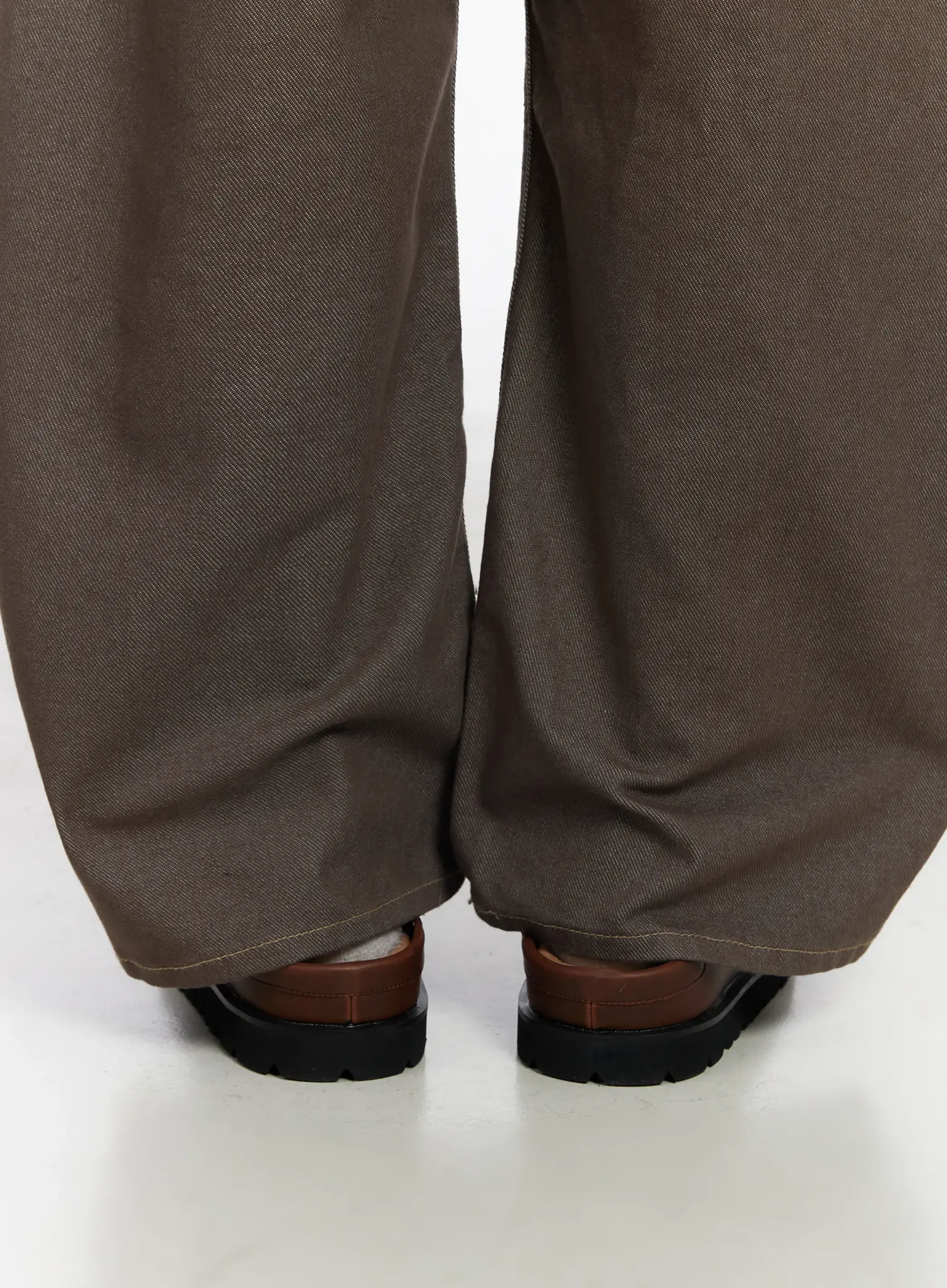 Men's Stitch Cushioned Mule Loafers IF516 - Image 7