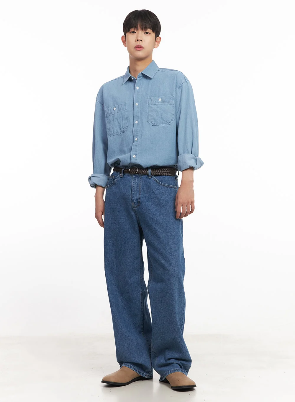 Men's Straight-Leg Jeans IM527 - Image 8