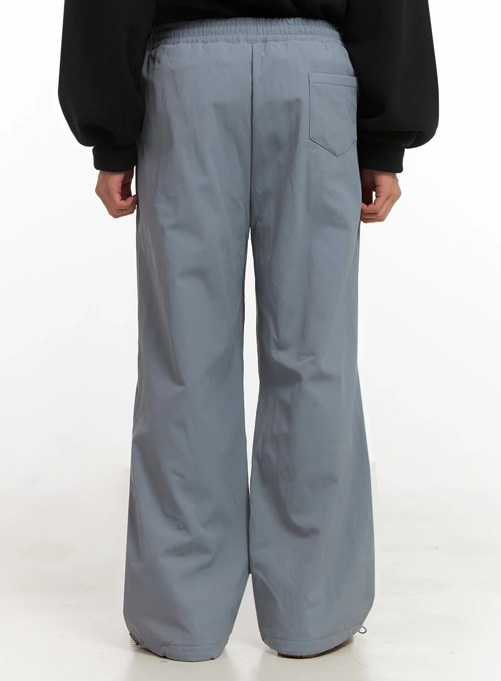 Men's Straight-Leg Solid Pintuck Track Pants ID427 - Image 5
