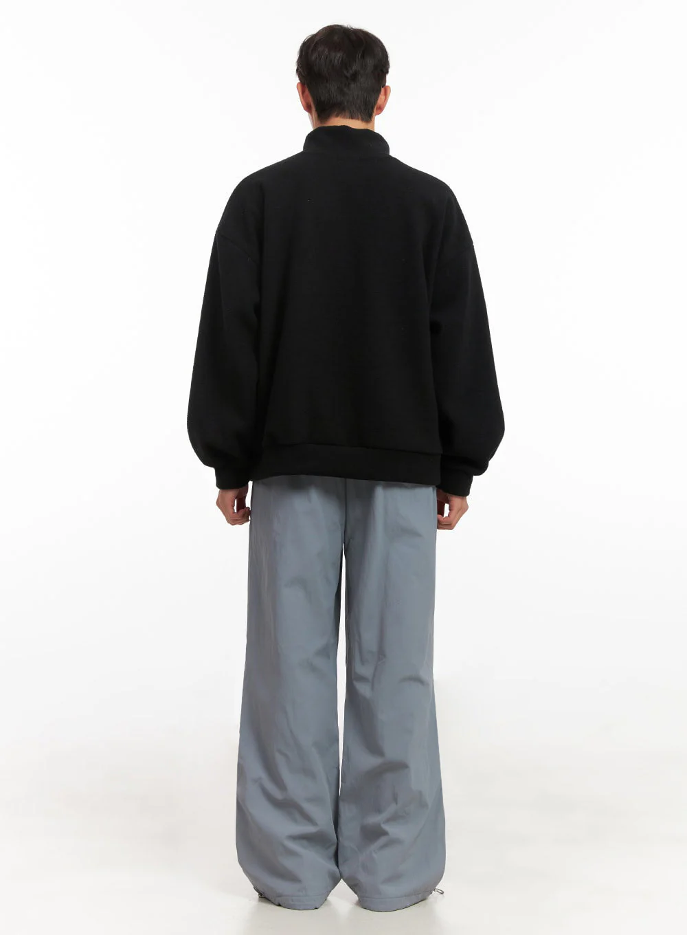Men's Straight-Leg Solid Pintuck Track Pants ID427 - Image 8
