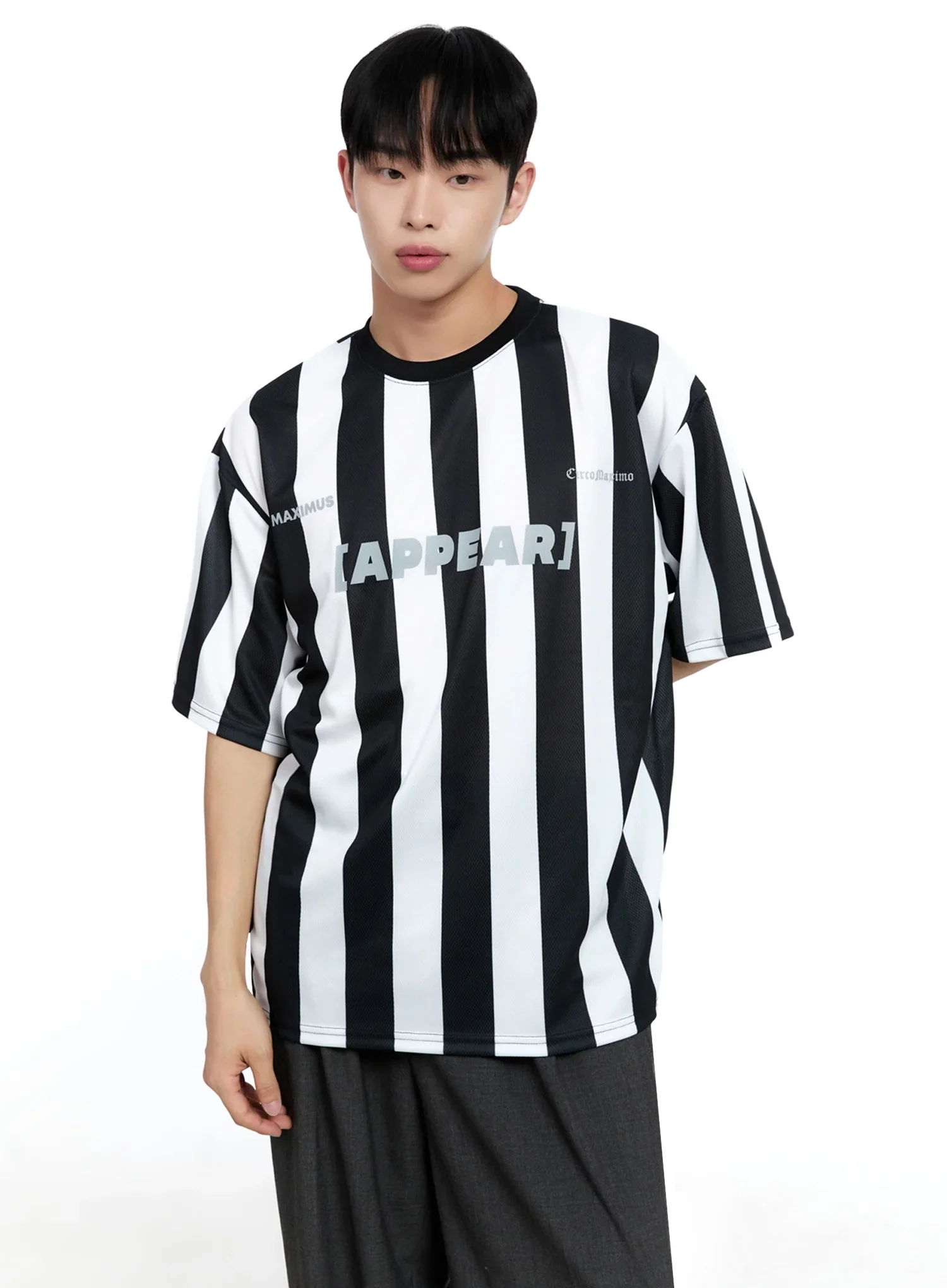 Men's Stripe Jersey Tee IG520 - Image 2