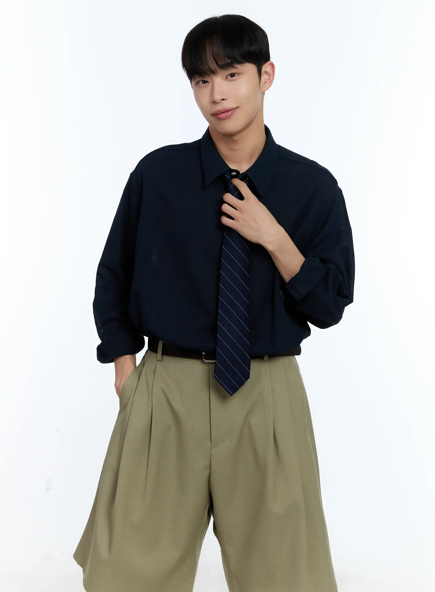 Men's Striped Necktie IL517 - Image 6